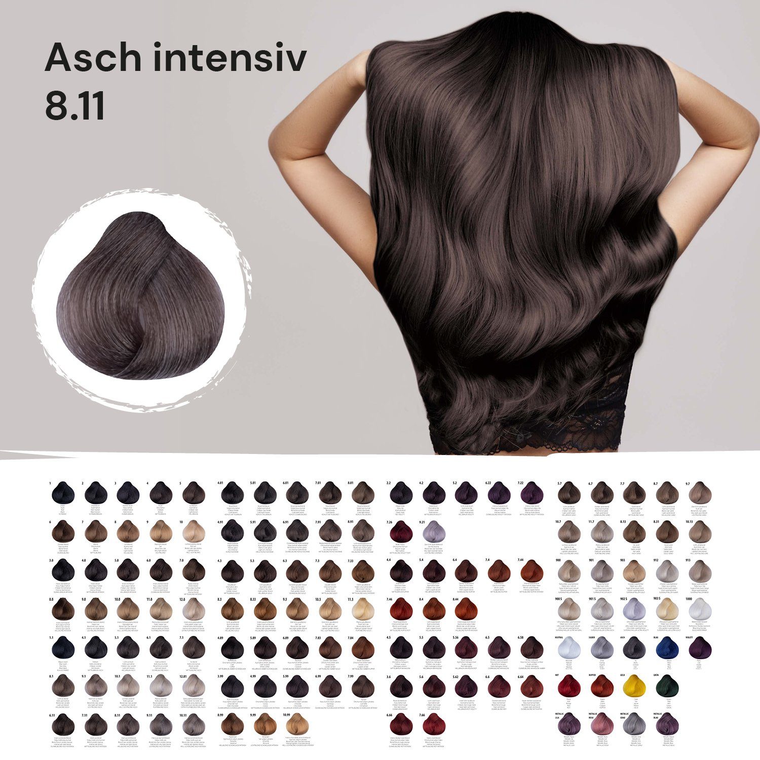 Femmas Premium Haarfarbe Femmas Hair Color, 1-tlg., Profi-Qualität