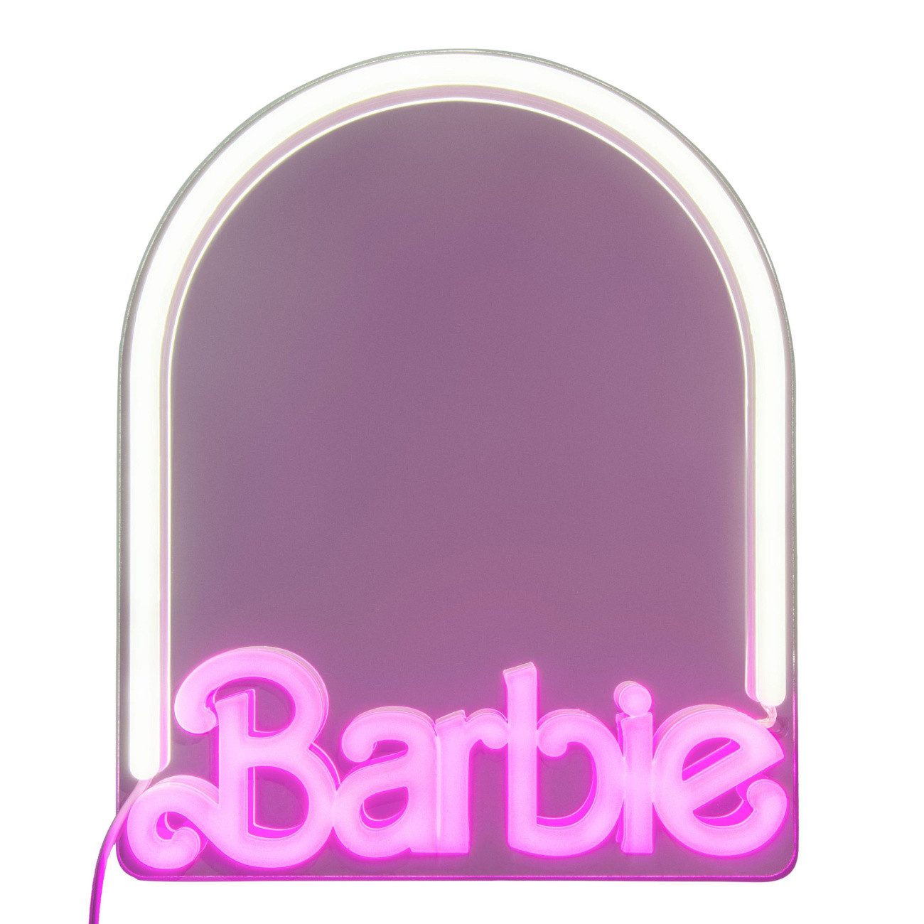 Paladone LED Dekolicht Barbie Wand-Spiegel Neon 27 cm