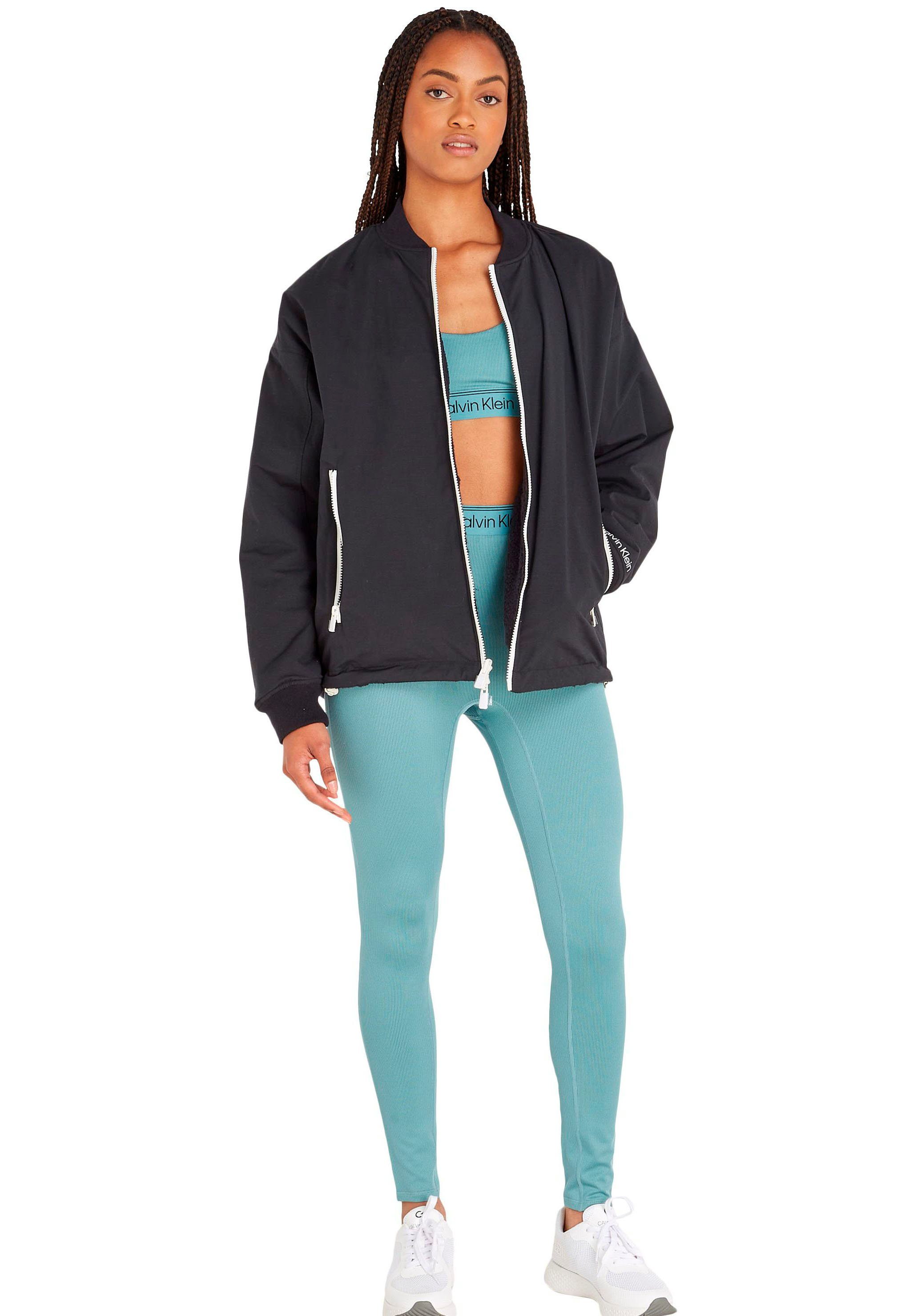 [Wird immer beliebter] Funktionsleggings Sport blau Klein Calvin