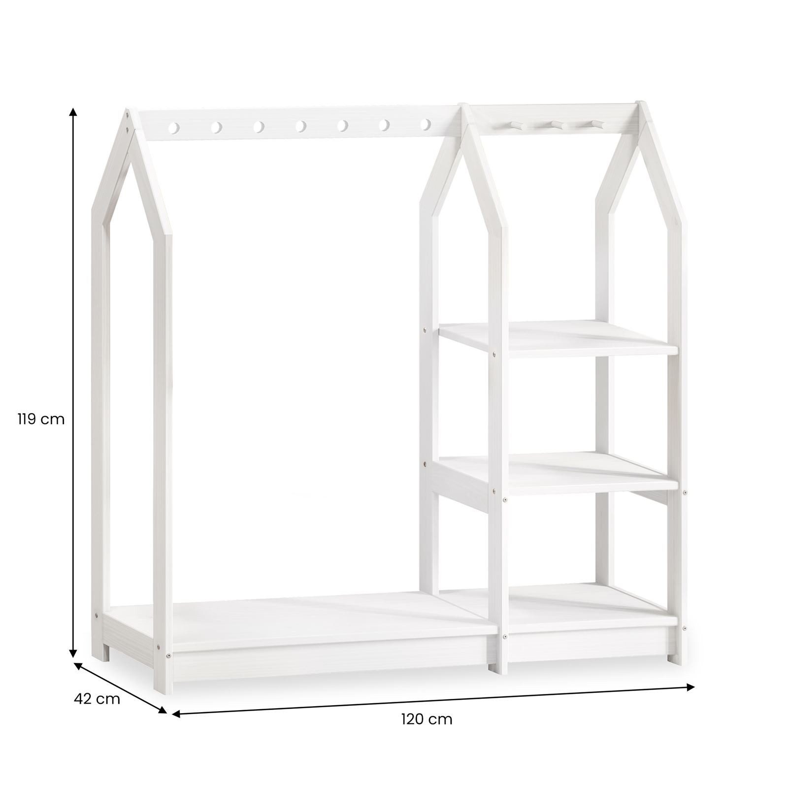 IDIMEX Kinderkleiderschrank Kindergarderobe im Haus Design, günstig online kaufen