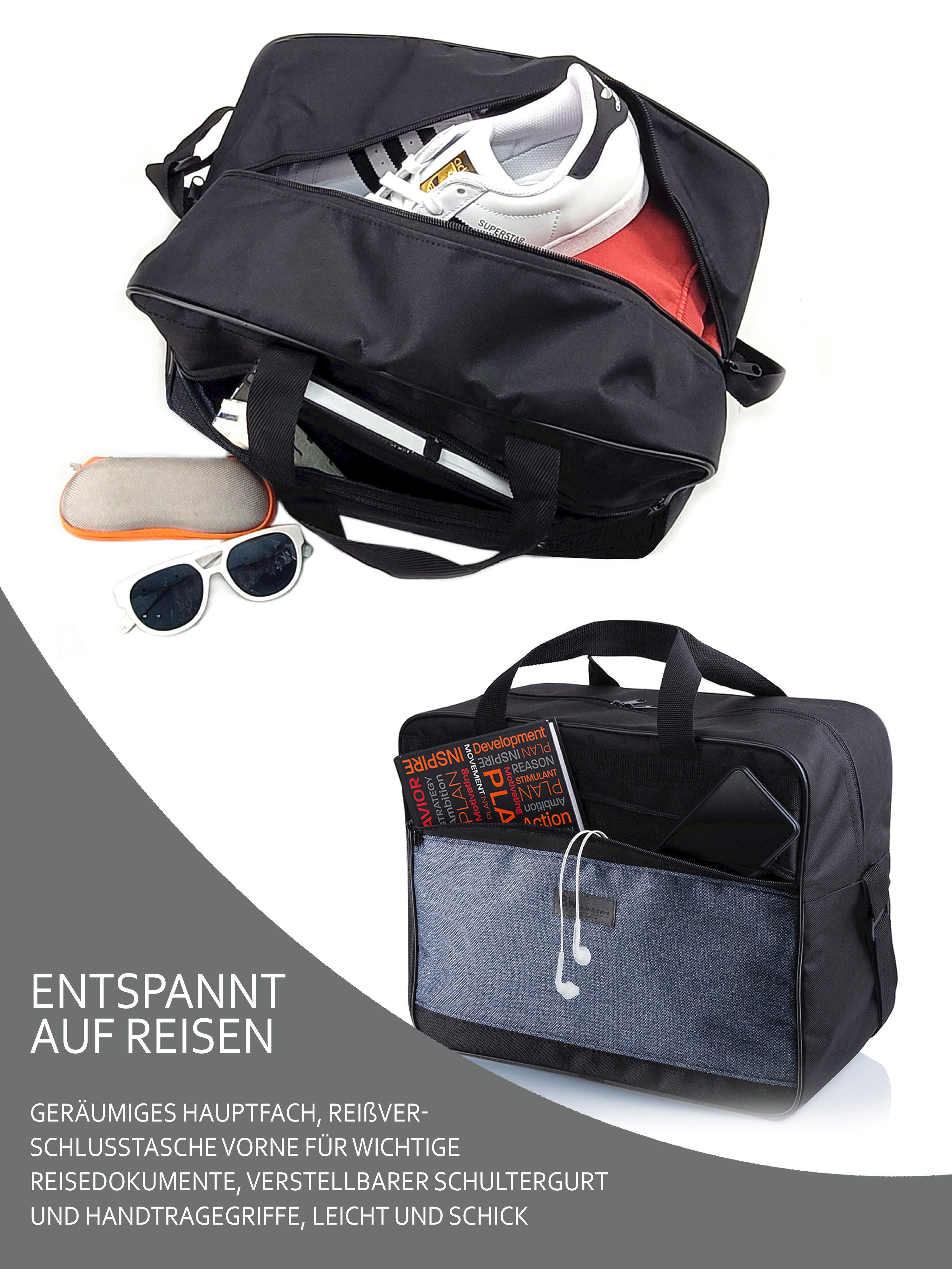 BambiniWelt by Rafael K. Reisetasche Handgepäck Boardgepäck Bordcase 40x20x25 40x30x20 Ryanair Wizzair (M2), in 2 Größen: 40x25x20cm (klein), 40x30x20cm (groß)