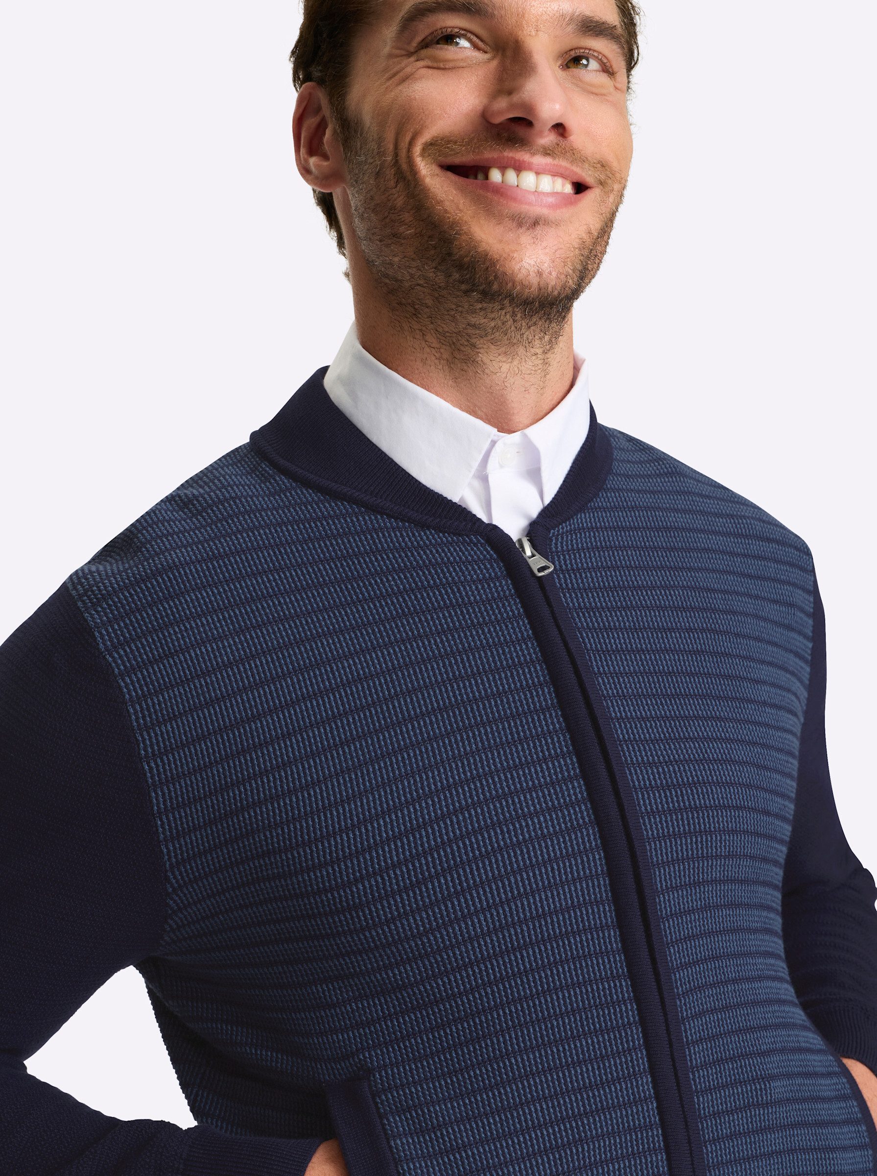 Witt Strickjacke Strickjacke Langarm Jacquard