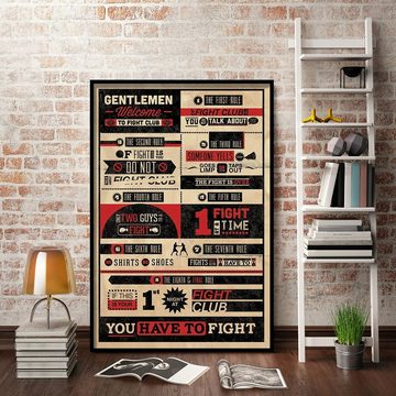 PYRAMID Poster Fight Club Poster Rules 61 x 91,5 cm
