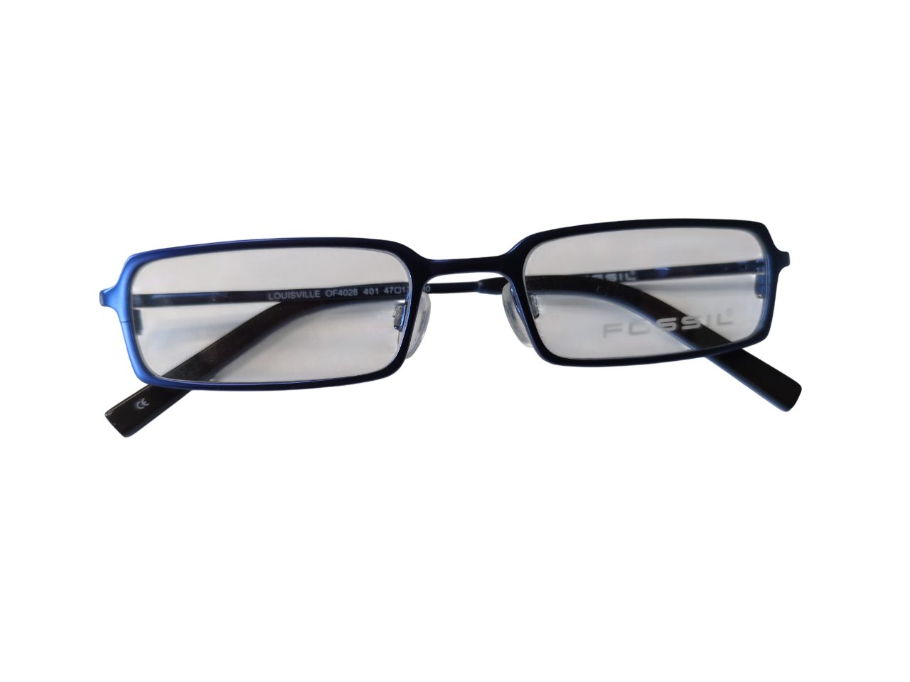Fossil Brillengestell Korrektionsfassung Brille Metall Blau 47/17/130 - OF4028401