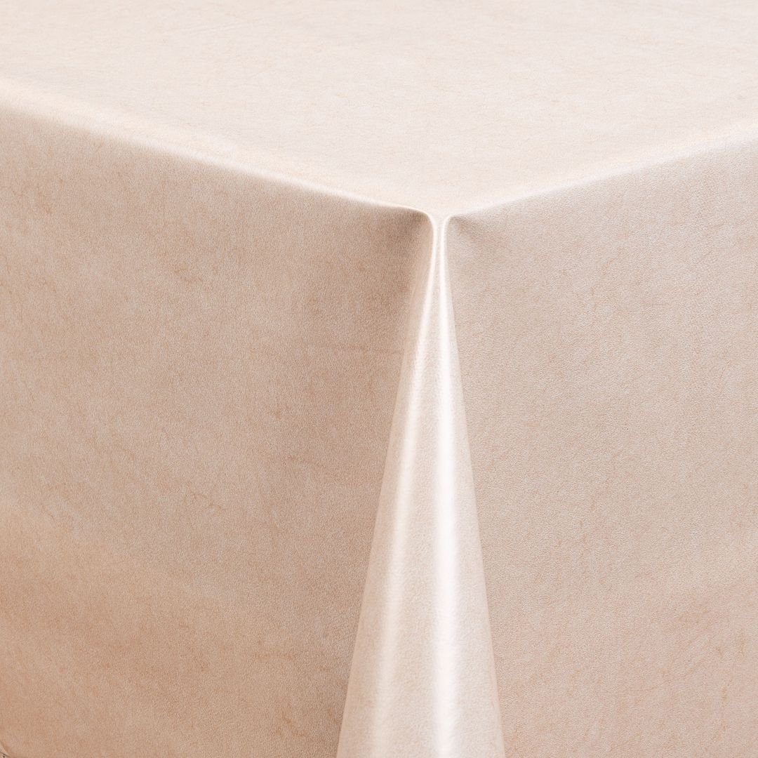 laro Tischdecke Wachstuch-Tischdecken Abwaschbar Uni creme günstig online kaufen
