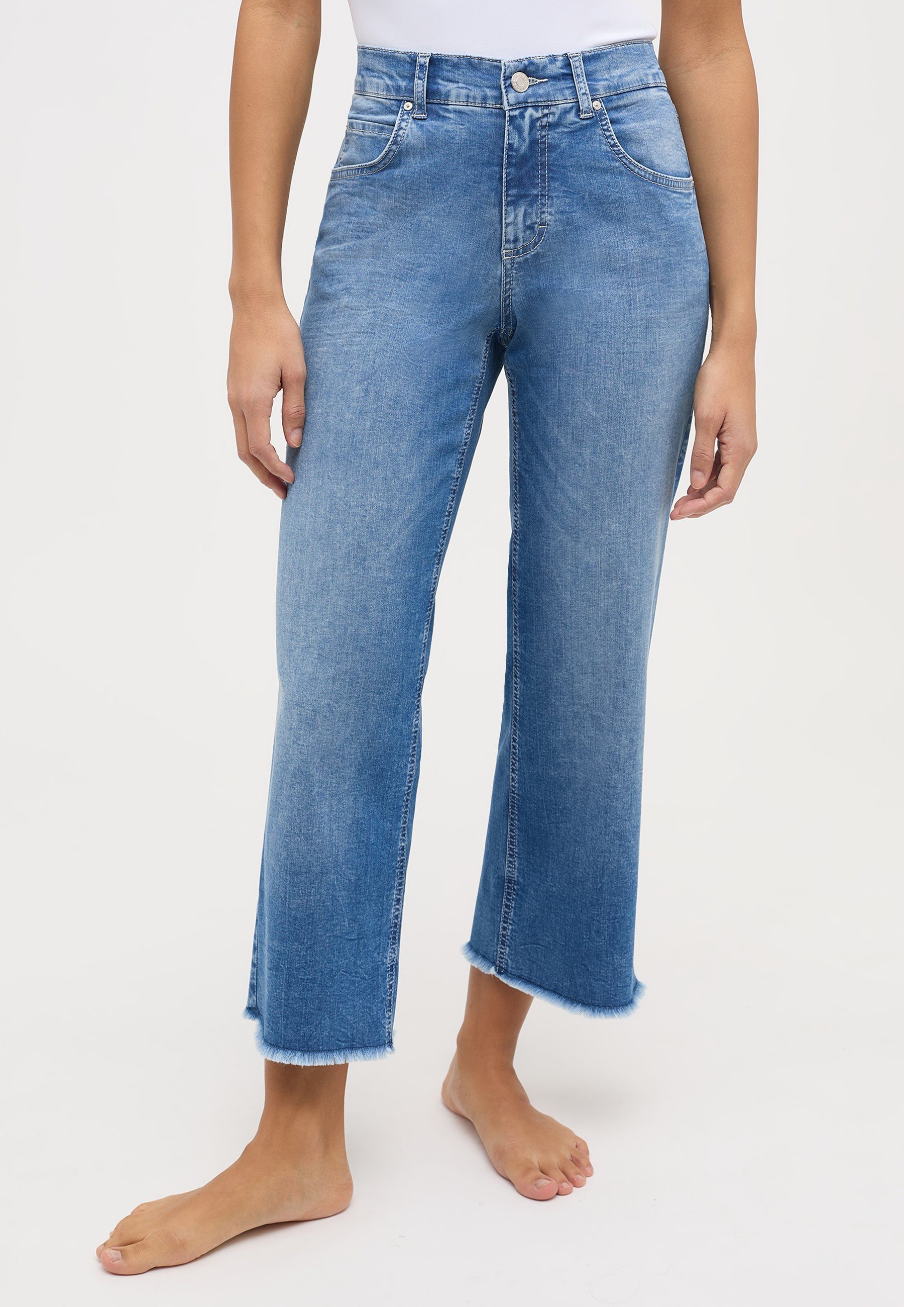ANGELS Straight-Jeans Linn Culotte