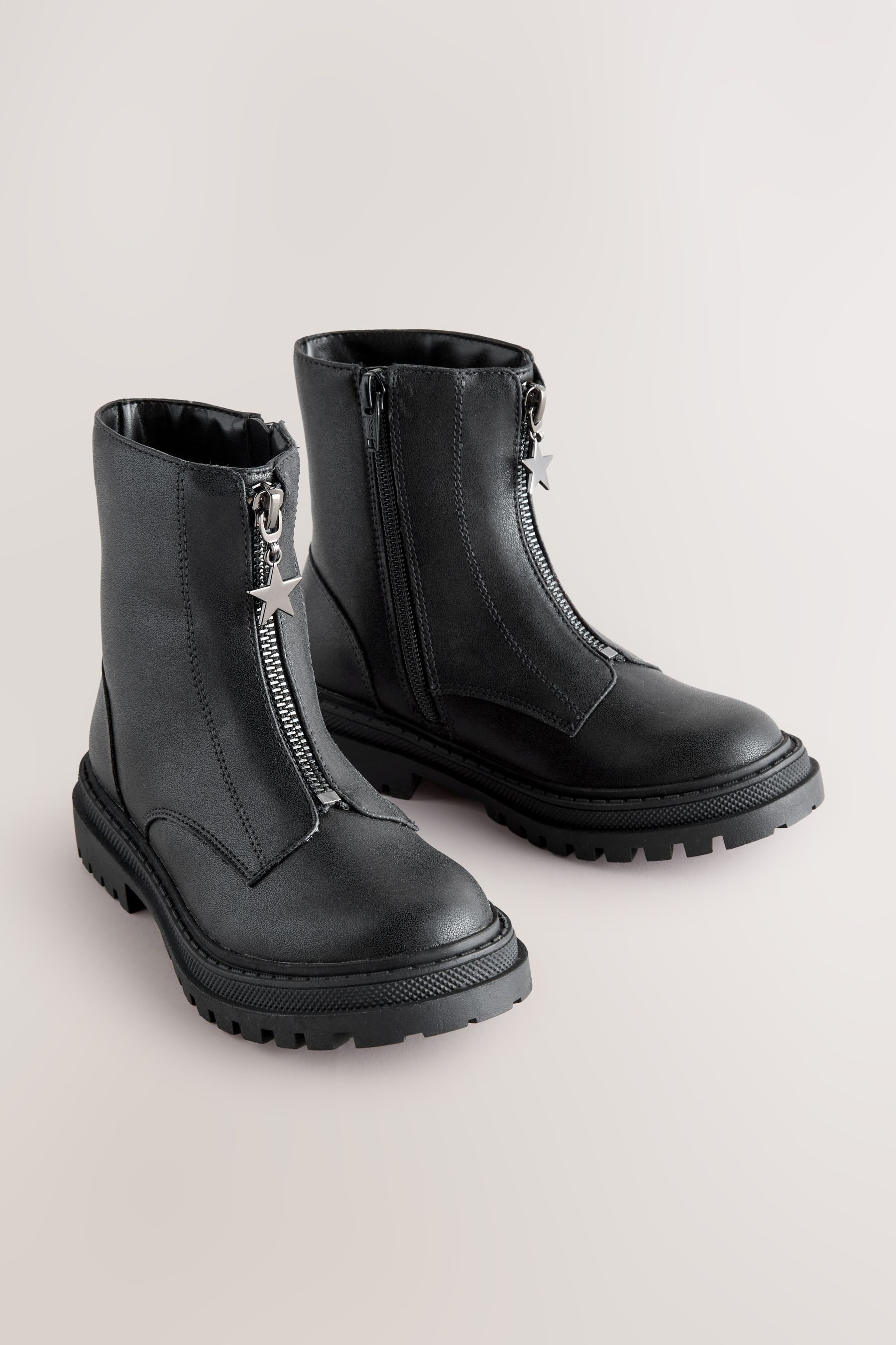 Next Stiefeletten mit Reißverschluss vorne Stiefelette (1-tlg)