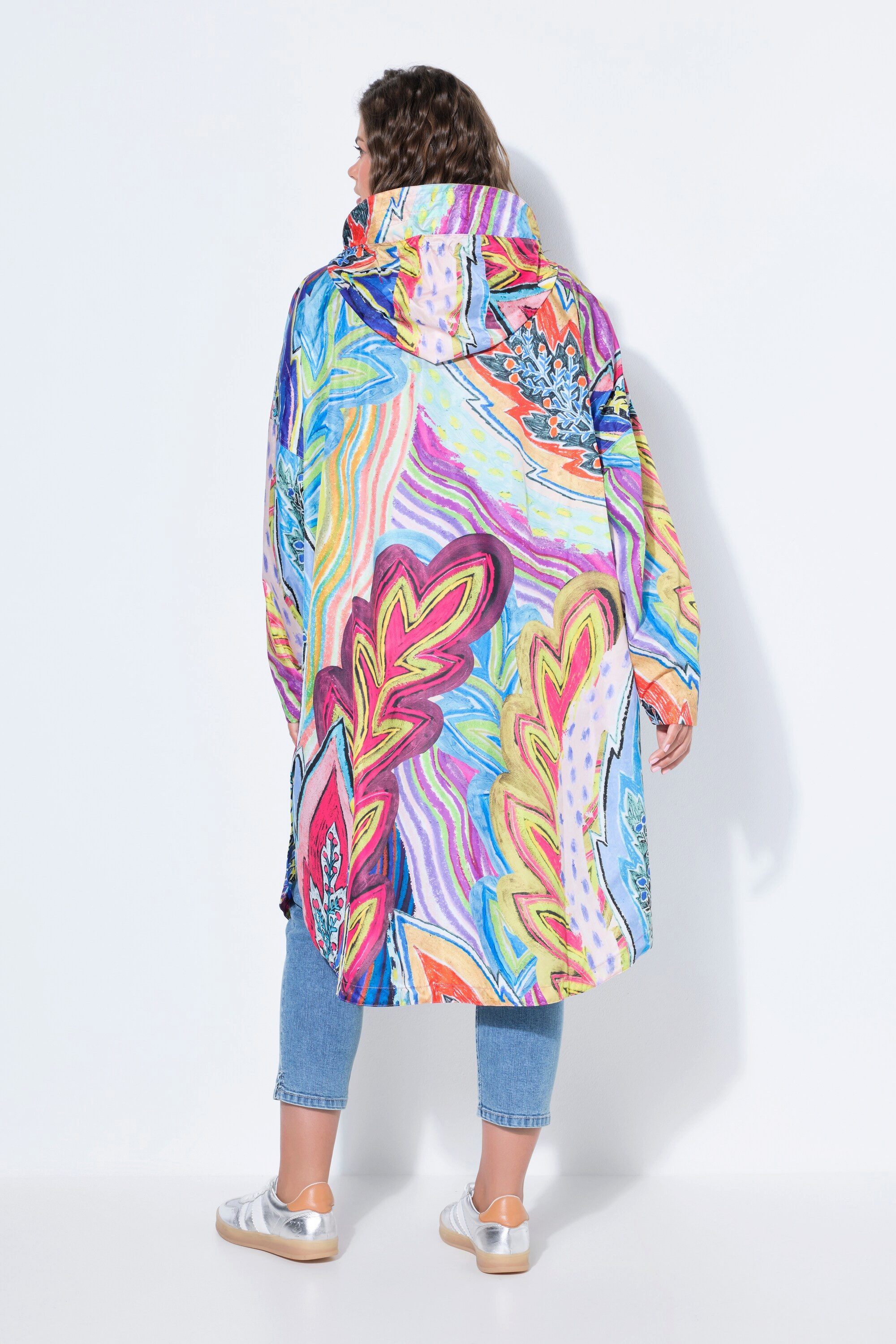 Laurasøn Funktionsjacke Funktions-Regencape Unisex Print Kapuze – Bild 3 von 4