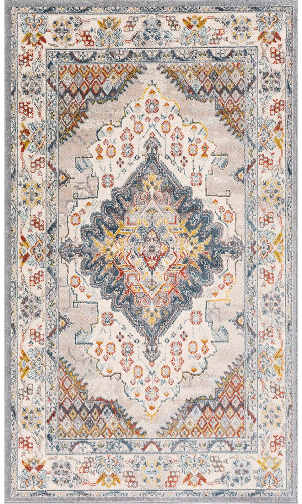 Livabliss Teppich CASABLANCA, rechteckig, Höhe: 12,7 mm, Vintage Orient Teppich im Boho Stil