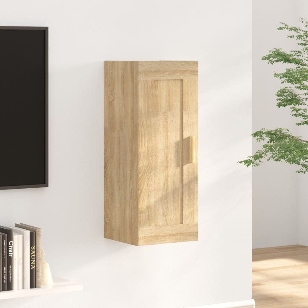 vidaXL Regal Wandschrank Sonoma-Eiche 35x34x90 cm Holzwerkstoff, 1-tlg. Sonoma Eiche