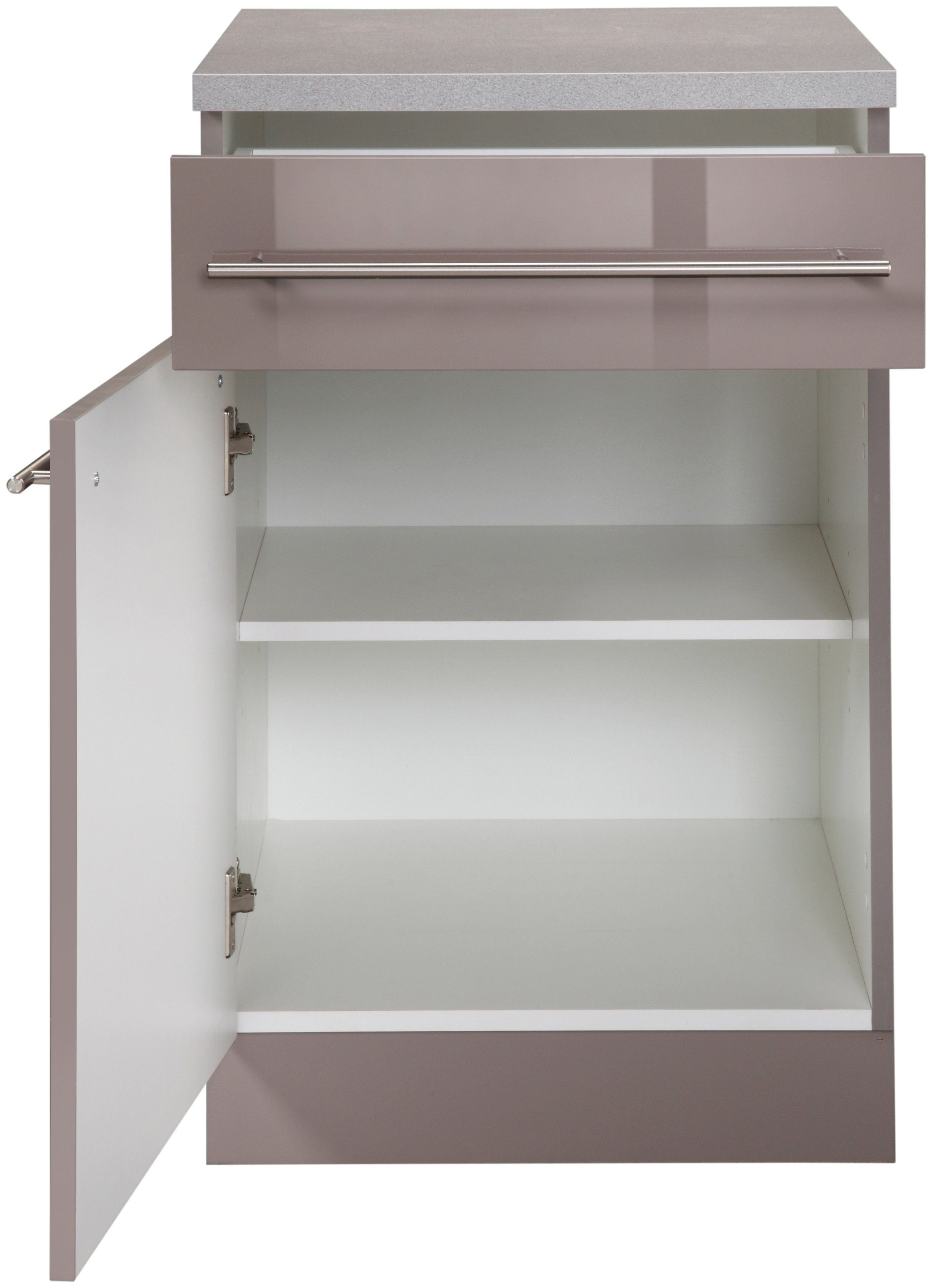 wiho Küchen Unterschrank Chicago 40 cm breit, 1 Schubkasten und 1 Tür – Bild 3 von 5