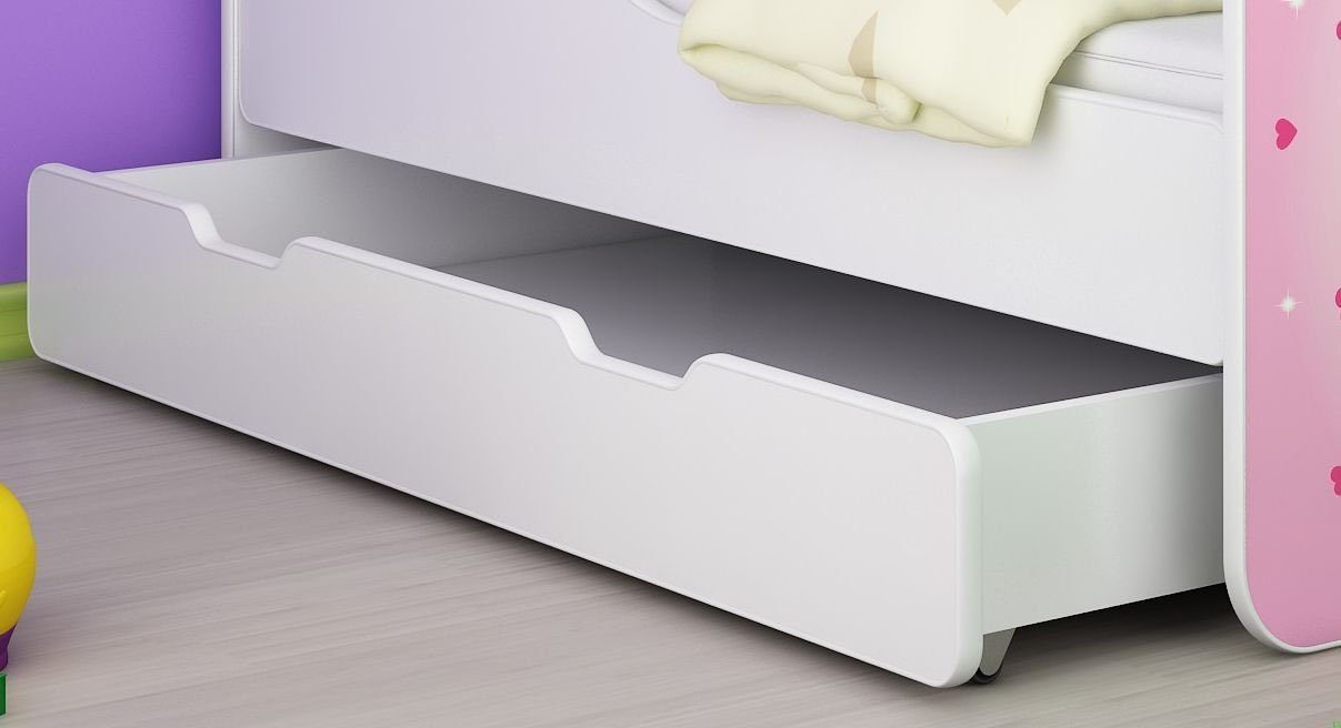 Clamaro Kinderbett (Kinderbett, Babybett 70x140, 80x160, 80x180cm Juniorbet günstig online kaufen