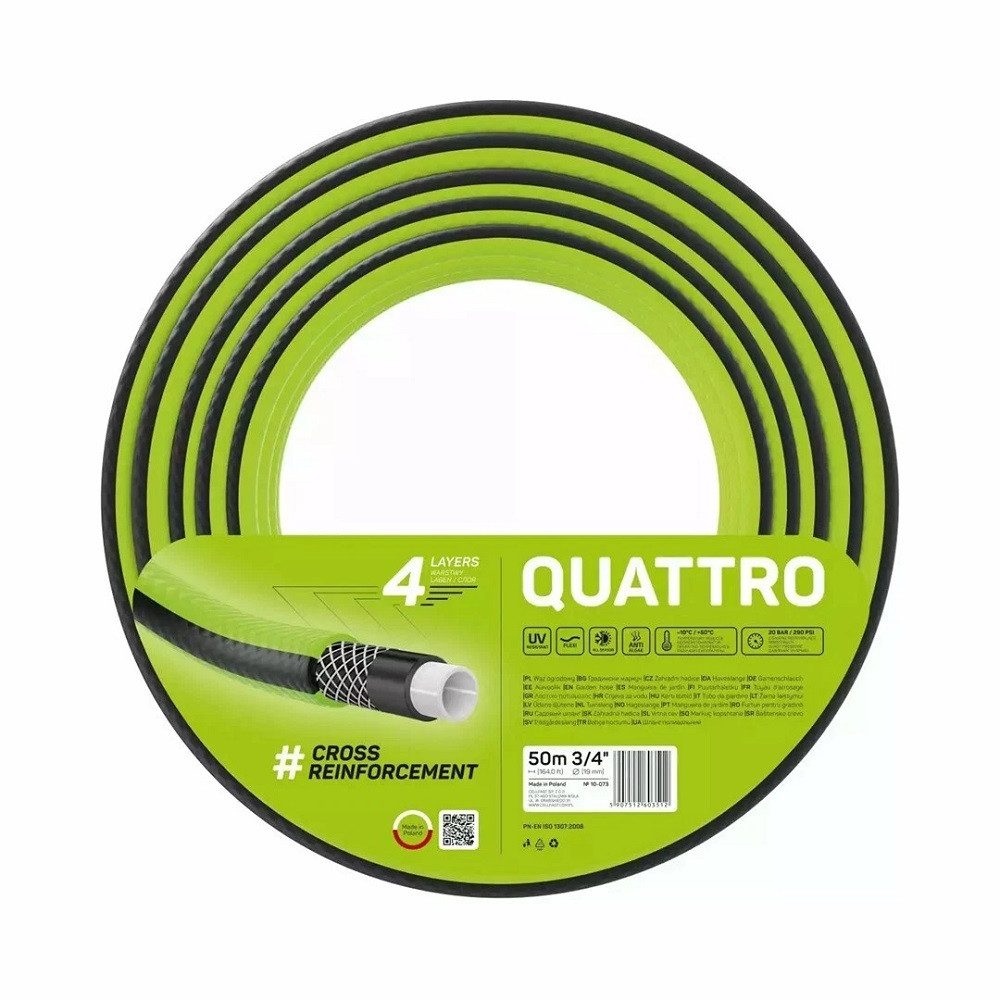Cellfast Pflanzkübel Cellfast Gartenschlauch QUATTRO 3/4" 50 m