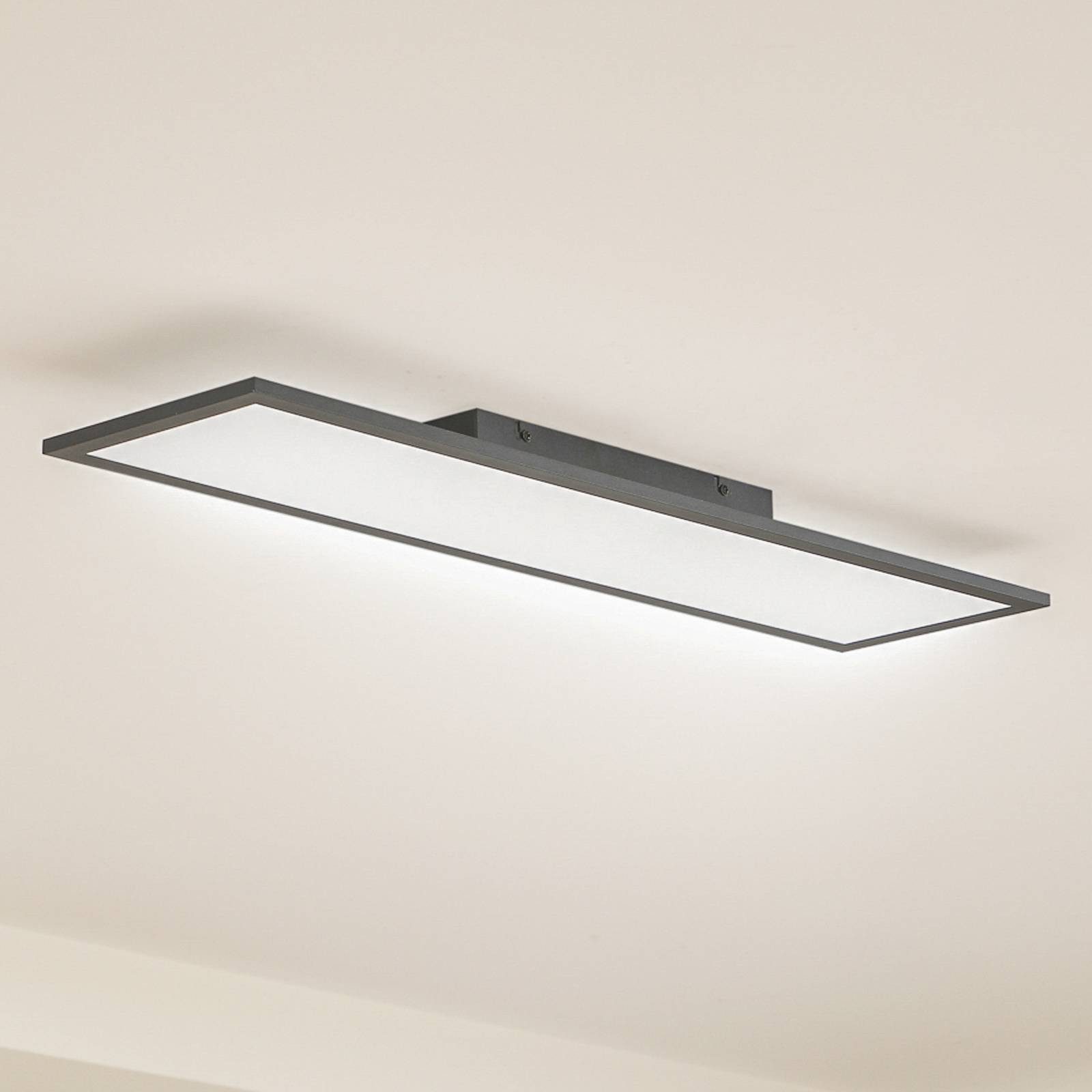 Lindby LED Panel Enhife, LED Schwarz universalweiß IP20, LED 21 W gesamt, universalweiß