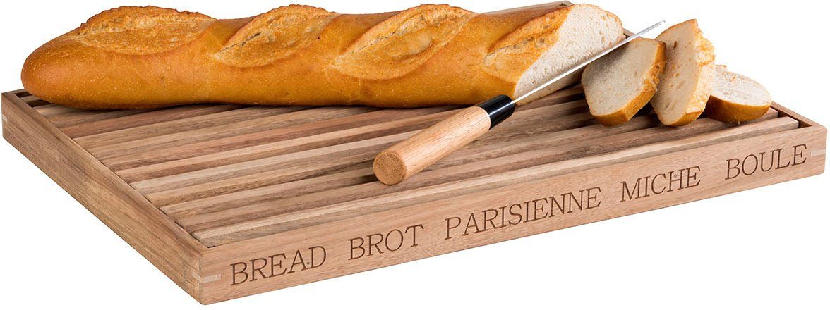 APS Brotschneidebrett Letter, Massivholz, mit 4 Antirutschfüßchen