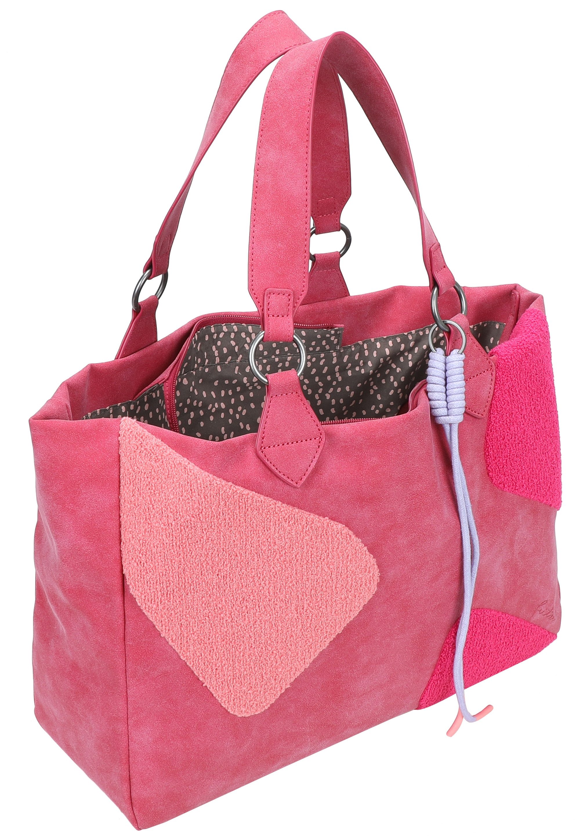 Fritzi aus Preußen Henkeltasche Izzy Medium Limited Happy, mit moderner und weicher Flockung