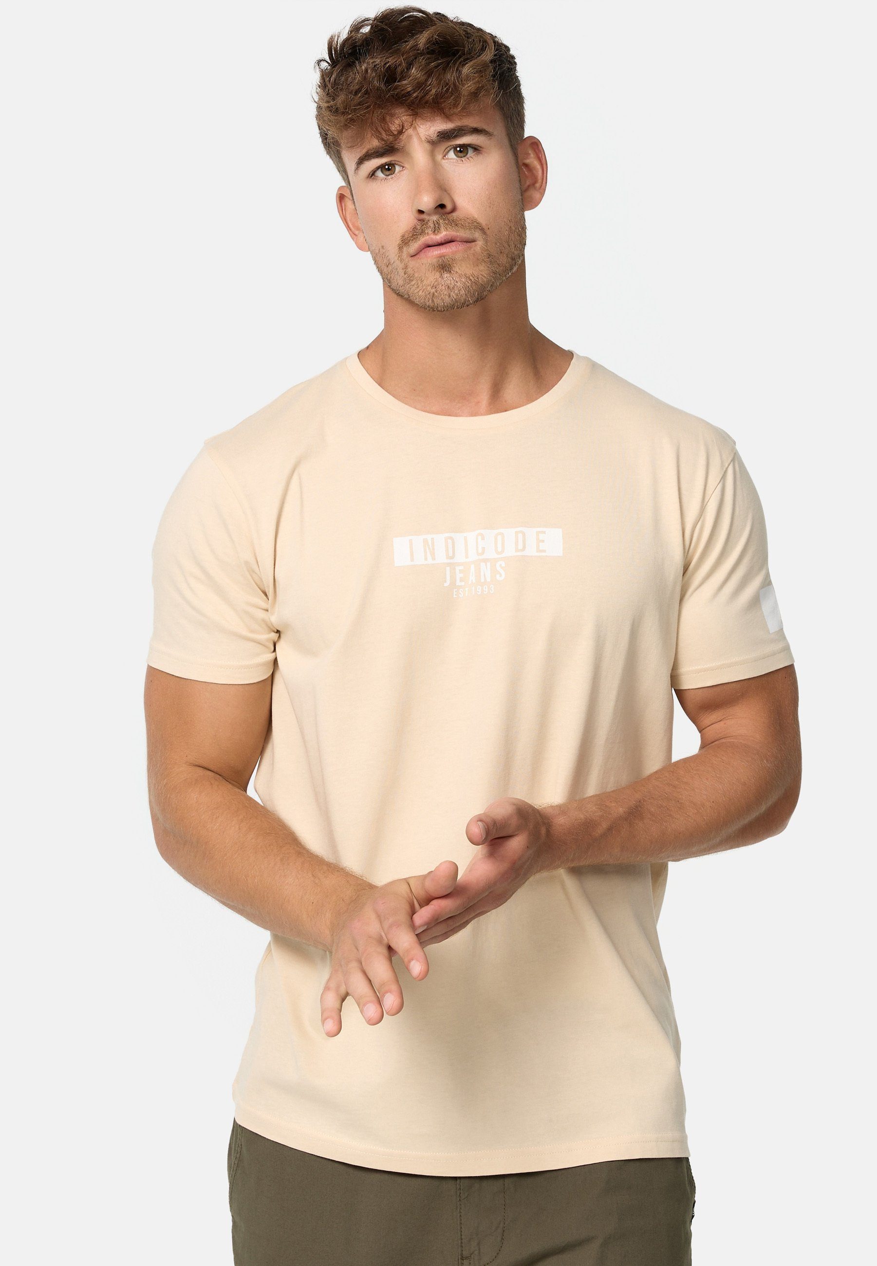 Indicode T-Shirt INVegas mit Rundhals-Ausschnitt und günstig online kaufen