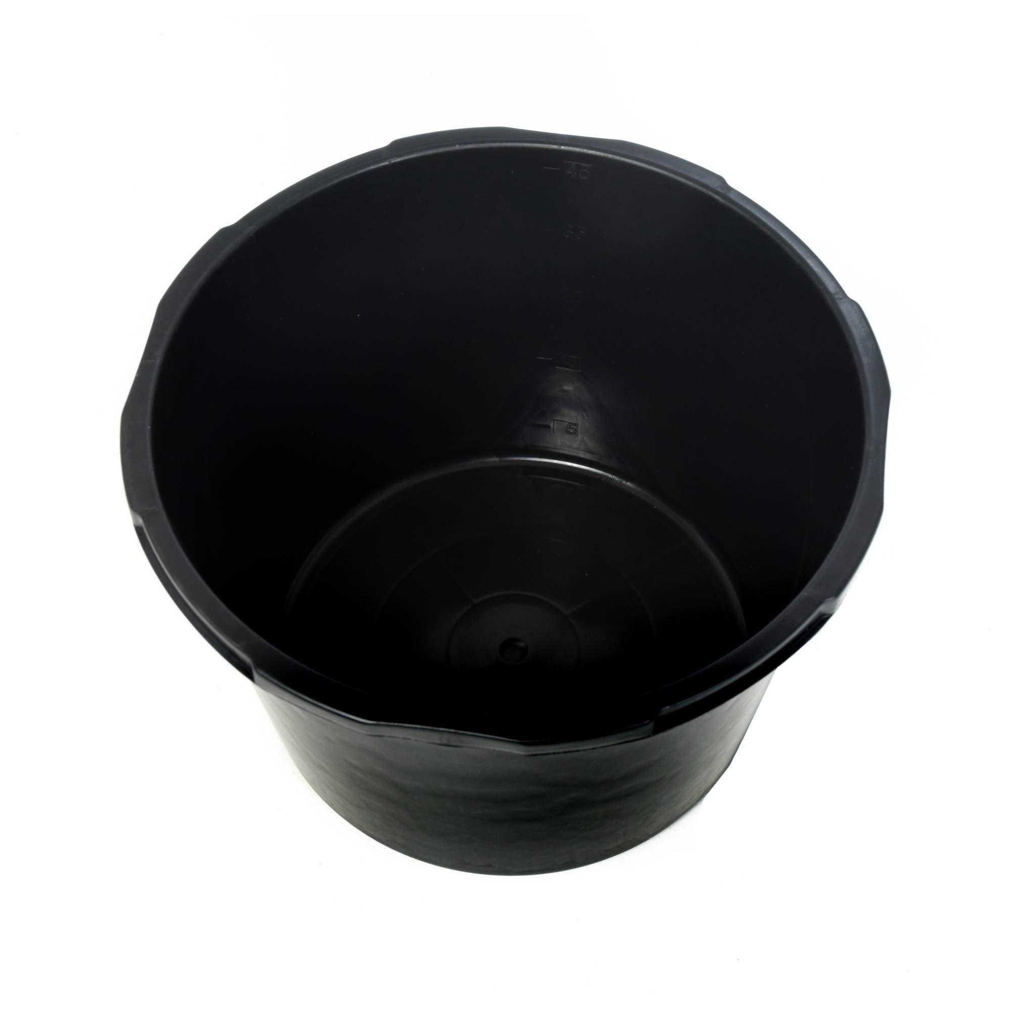 schwarz, Mörtelkübel rund, acerto® hochwertigem Mörtelkübel aus Mörtelwanne in Kunststoff