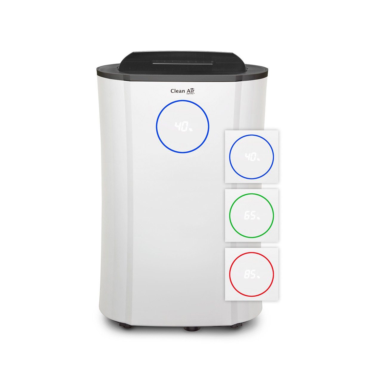 Clean Air Optima Luftentfeuchter 2in1: Luftentfeuchter und Luftreiniger CA-704, für 100 m³ Räume, Entfeuchtung 12 l/Tag, Tank 4 l, Fünf Filtertechnologien für effektive Luftreinigung