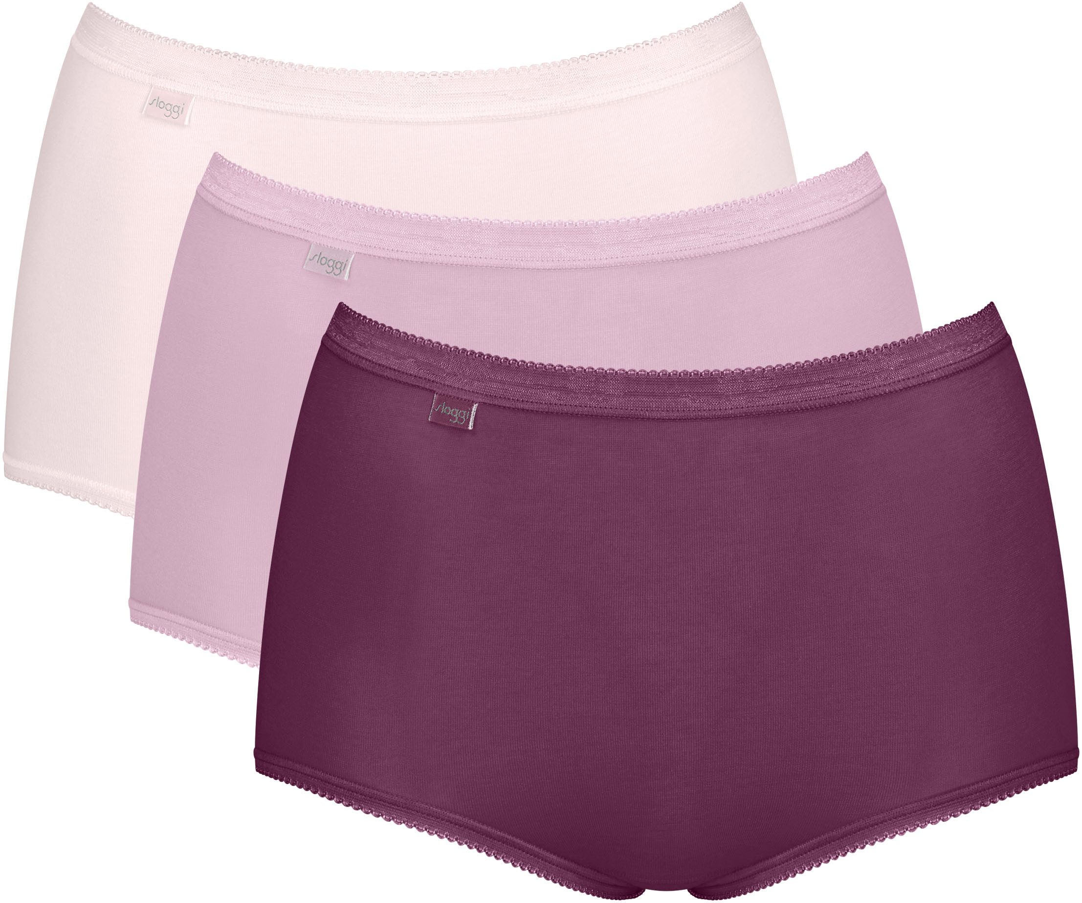 sloggi Maxislip Basic+ Maxi C3P (3er Pack) perfekter Sitz