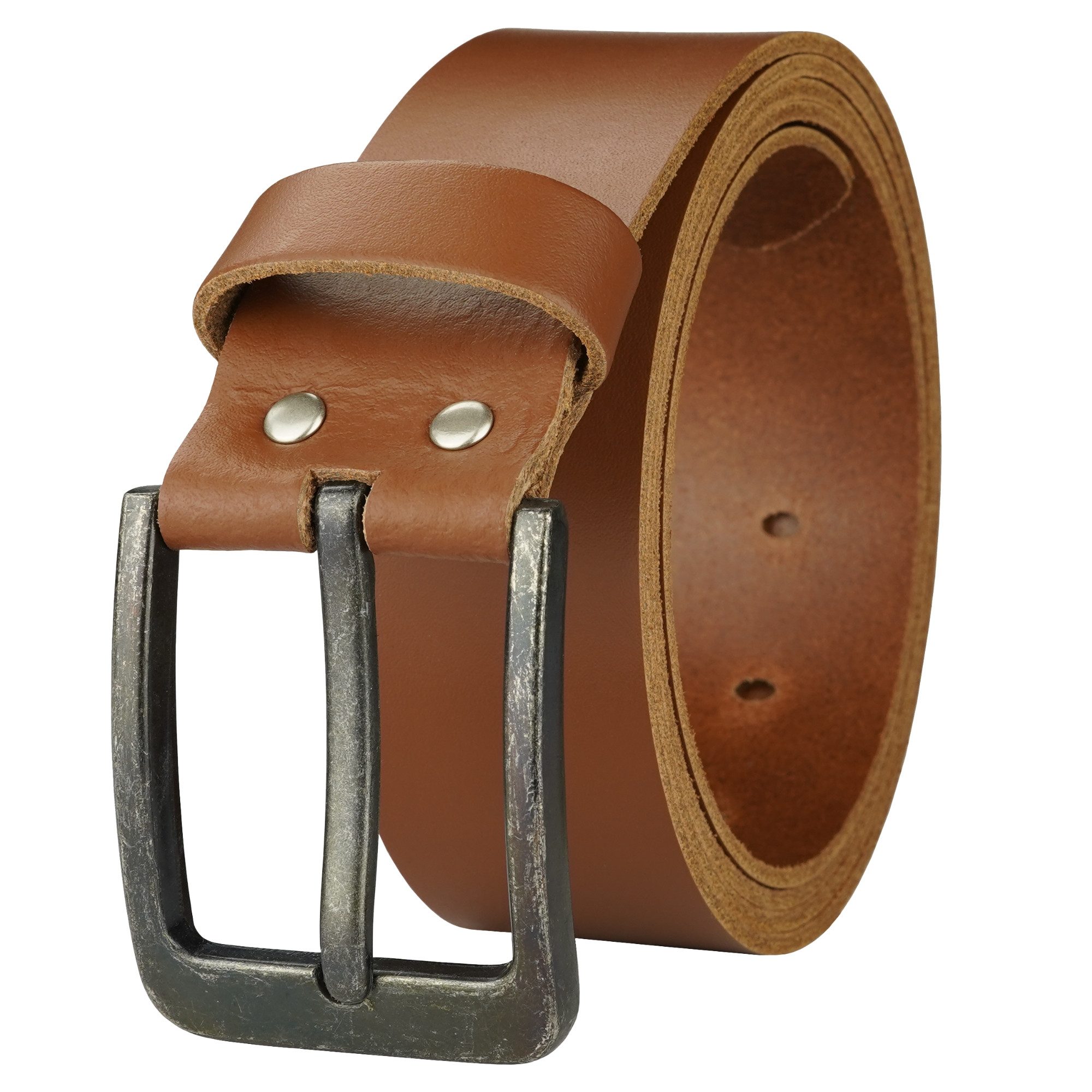 Manza Ledergürtel Gürtel Ledergürtel 4cm breit Echt Leder Jeansgürtel Unisex Kürzbar