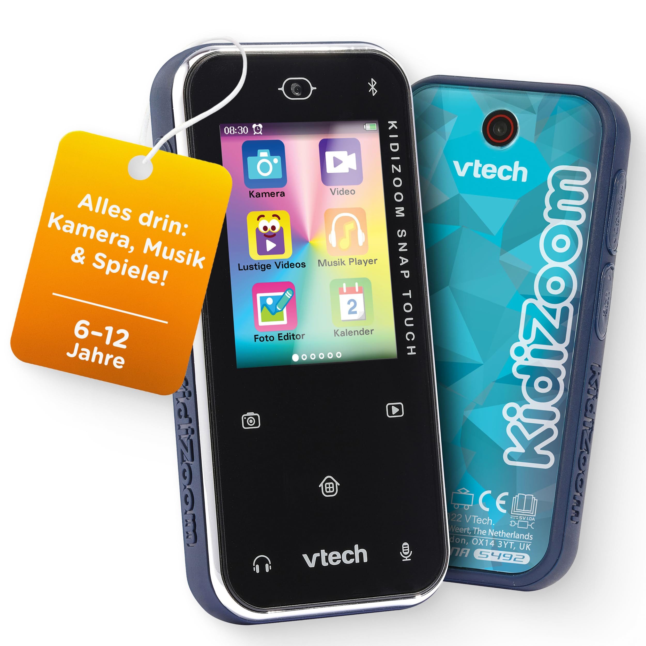 Vtech® Lernspielzeug VTech Kidizoom Snap Touch (Nachtblau), Kinder-Digitalkamera