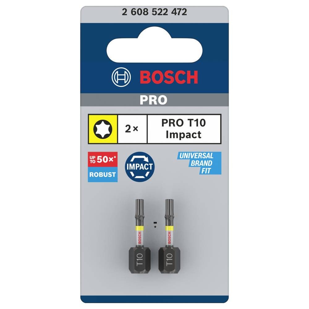 Thumbnail - BOSCH Bit-Set Impact Control T10-Schrauberbits, 2‑teilig