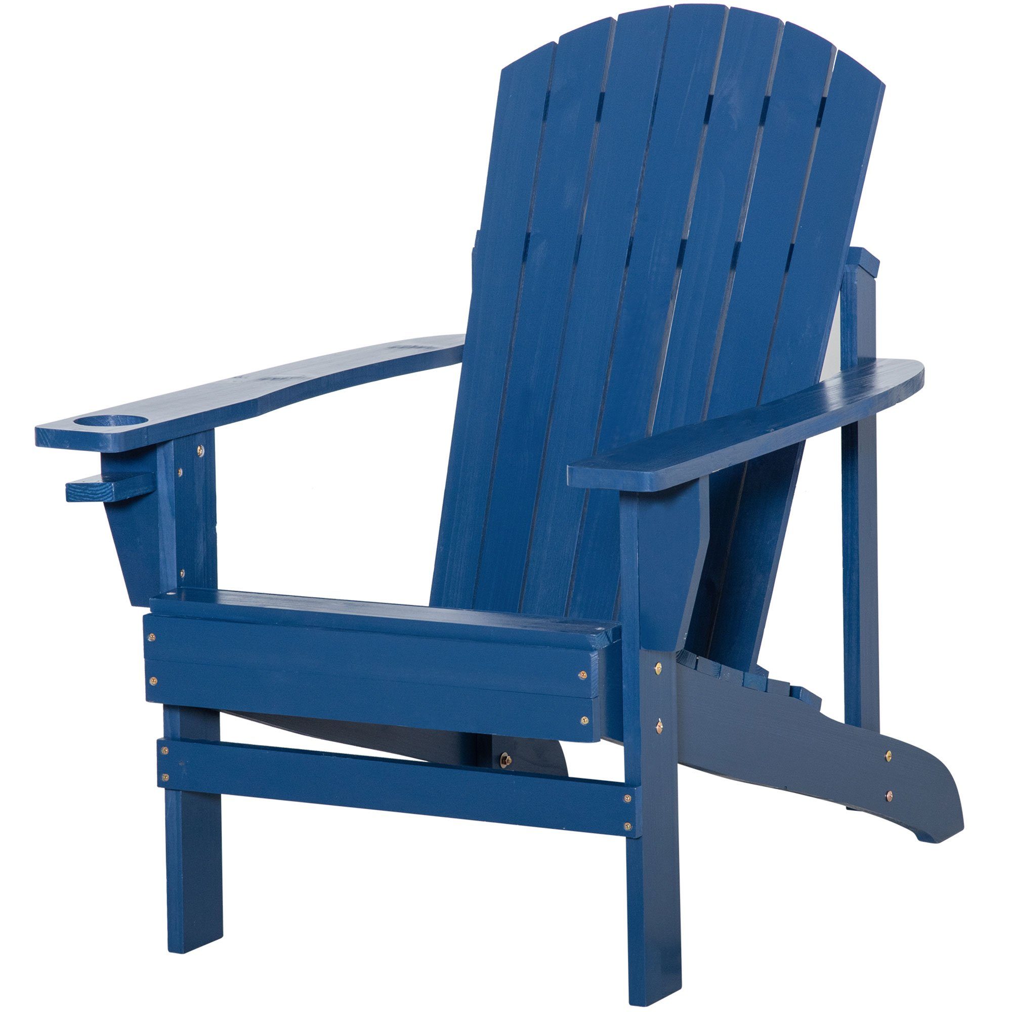 Gartenstuhl Adirondack-Gartenstuhl mit Becherhalter