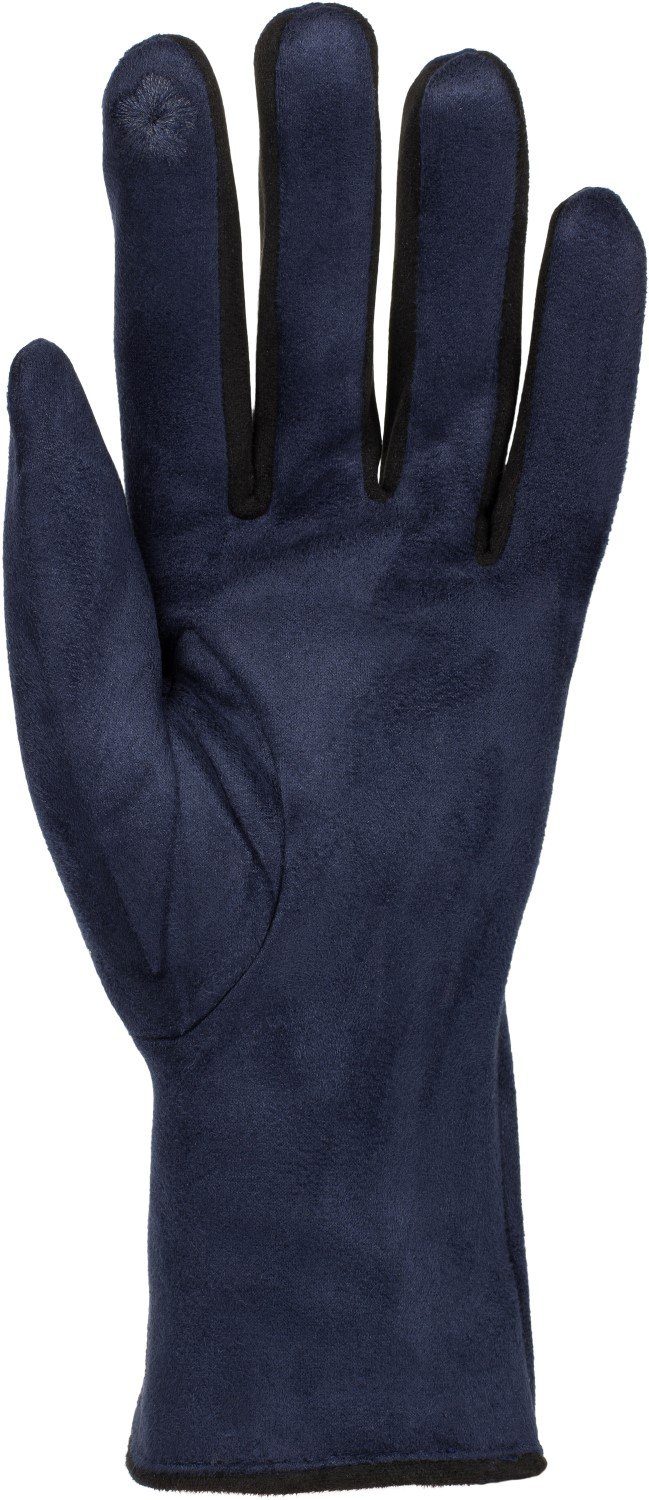 styleBREAKER Fleecehandschuhe Touchscreen Handschuhe Kontrast (1-St) günstig online kaufen