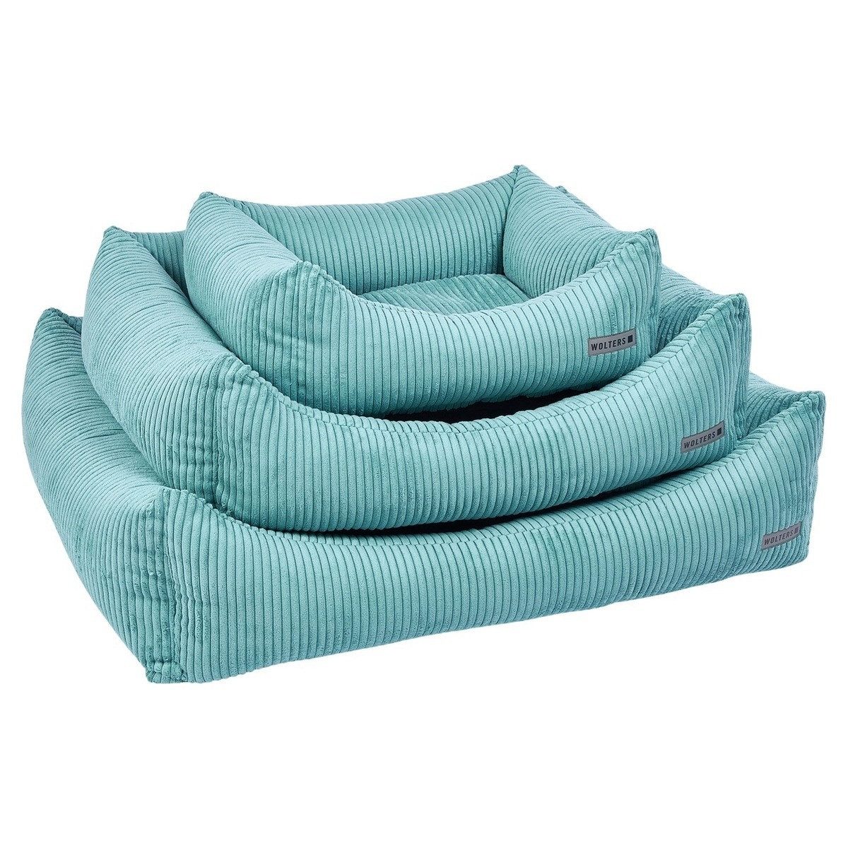 Wolters Tierbett Kilian Cord Lounge Eisblau