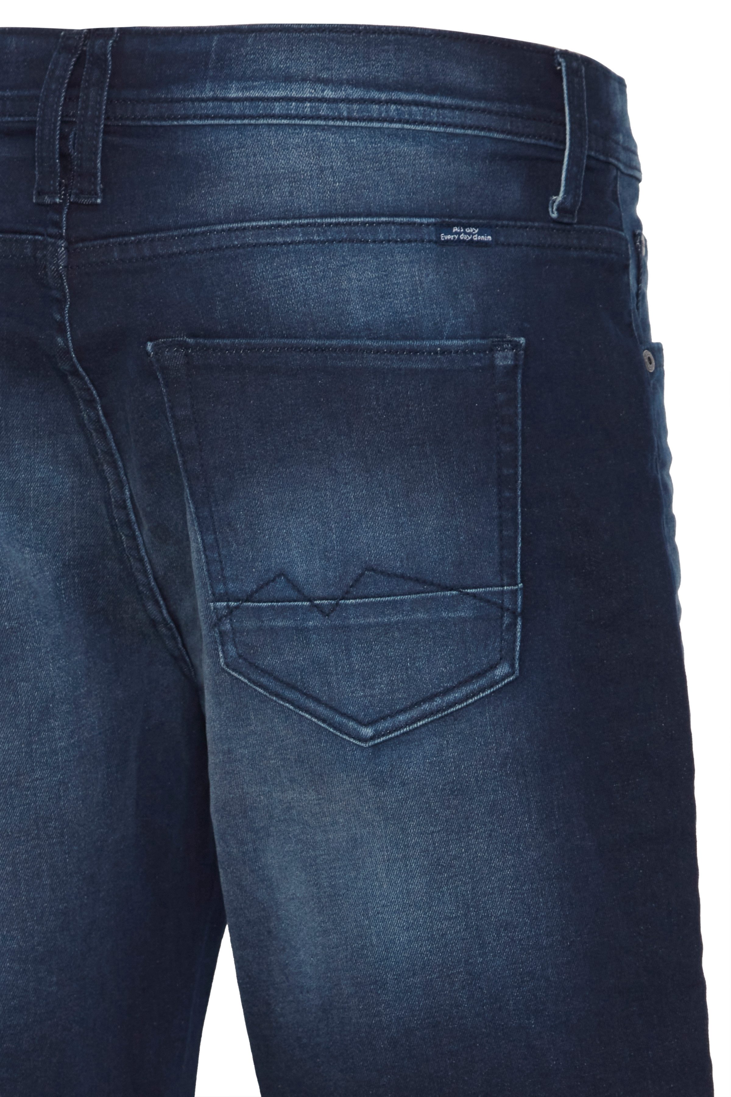 Blend Shorts BHTWISTER-denimshorts mit Markenlabel, aus Baumwollmischung, Regular Fit, knielange Form