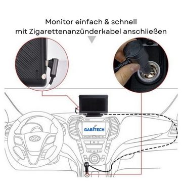 GABITECH 7 Zoll Carplay Smartscreen Navi für Auto LKW Wohnmobil Sprachsteuerung Navigationsgerät (Zentraleuropa (19 Länder), automatisch, für Android und Apple Smartphones,autom. Verbindung, Bluetooth)