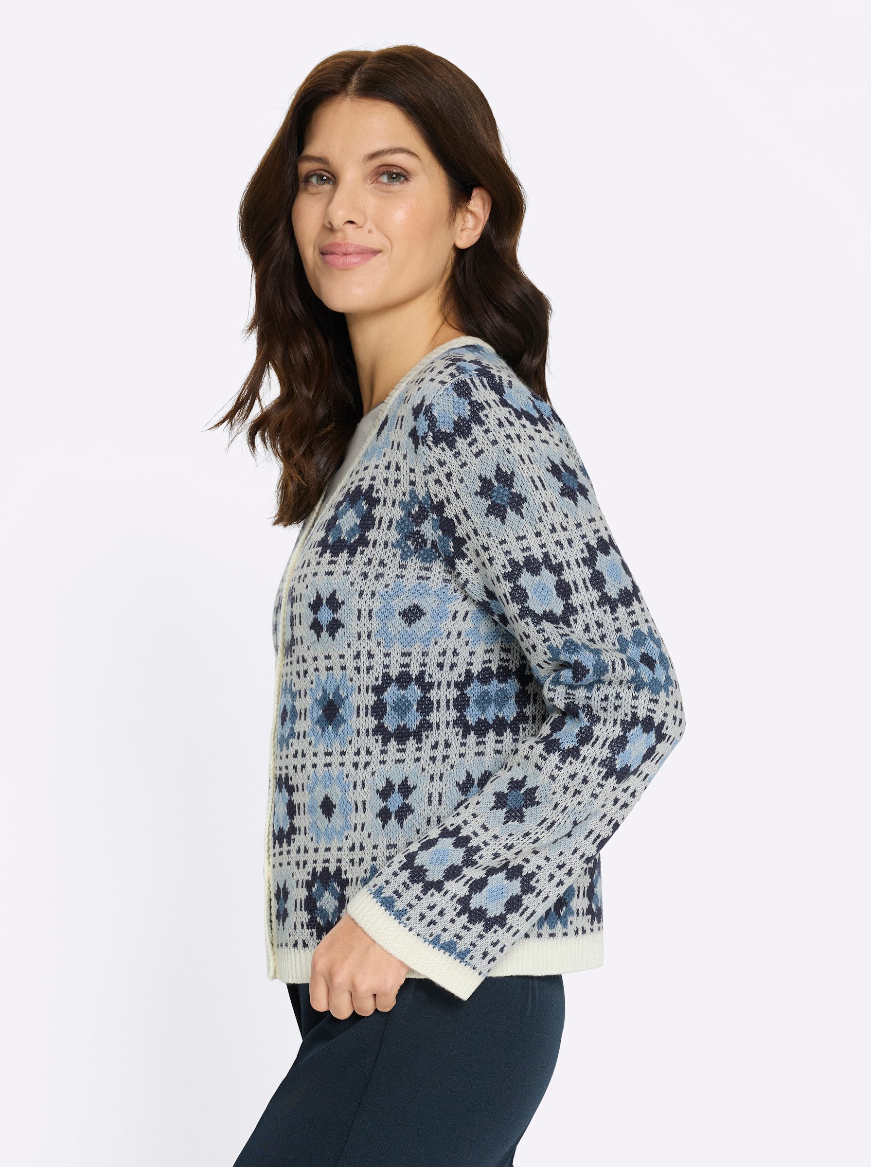 Sieh an! Strickjacke Cardigan Langarm