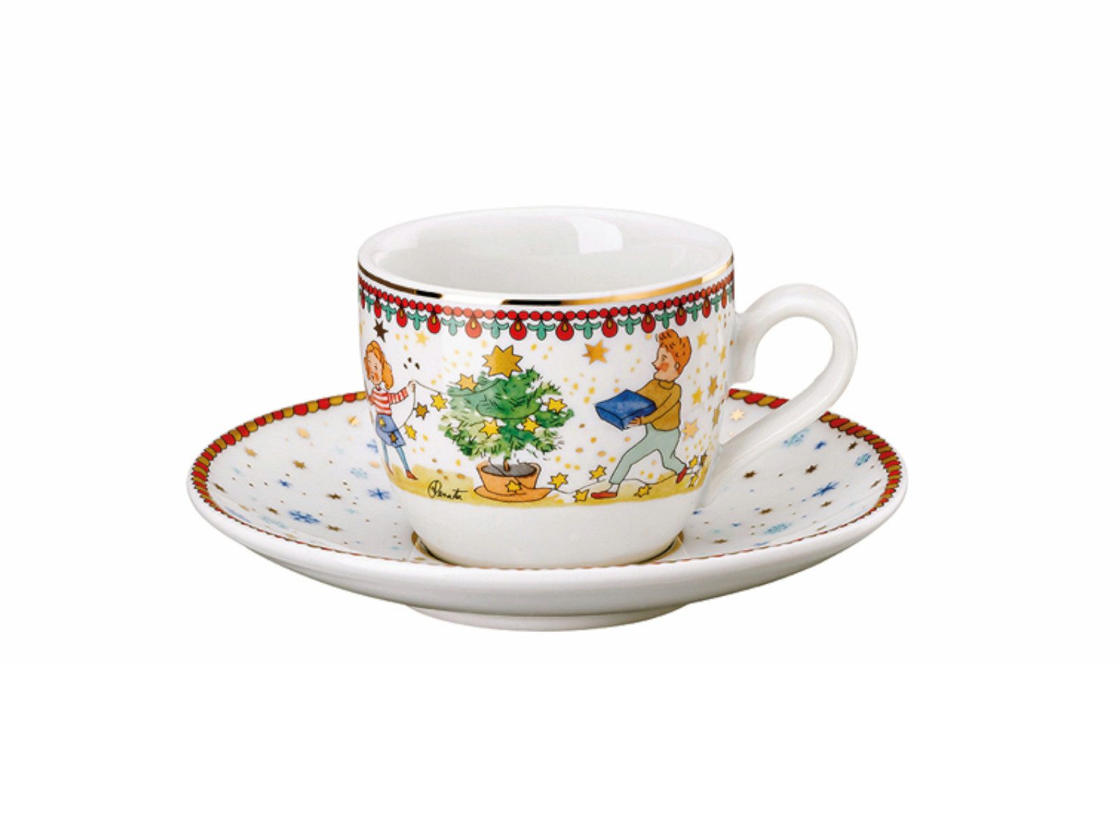 Espressotasse Sammelkollektion 2024 Weihnachtsleuchten Espressotasse 2tlg