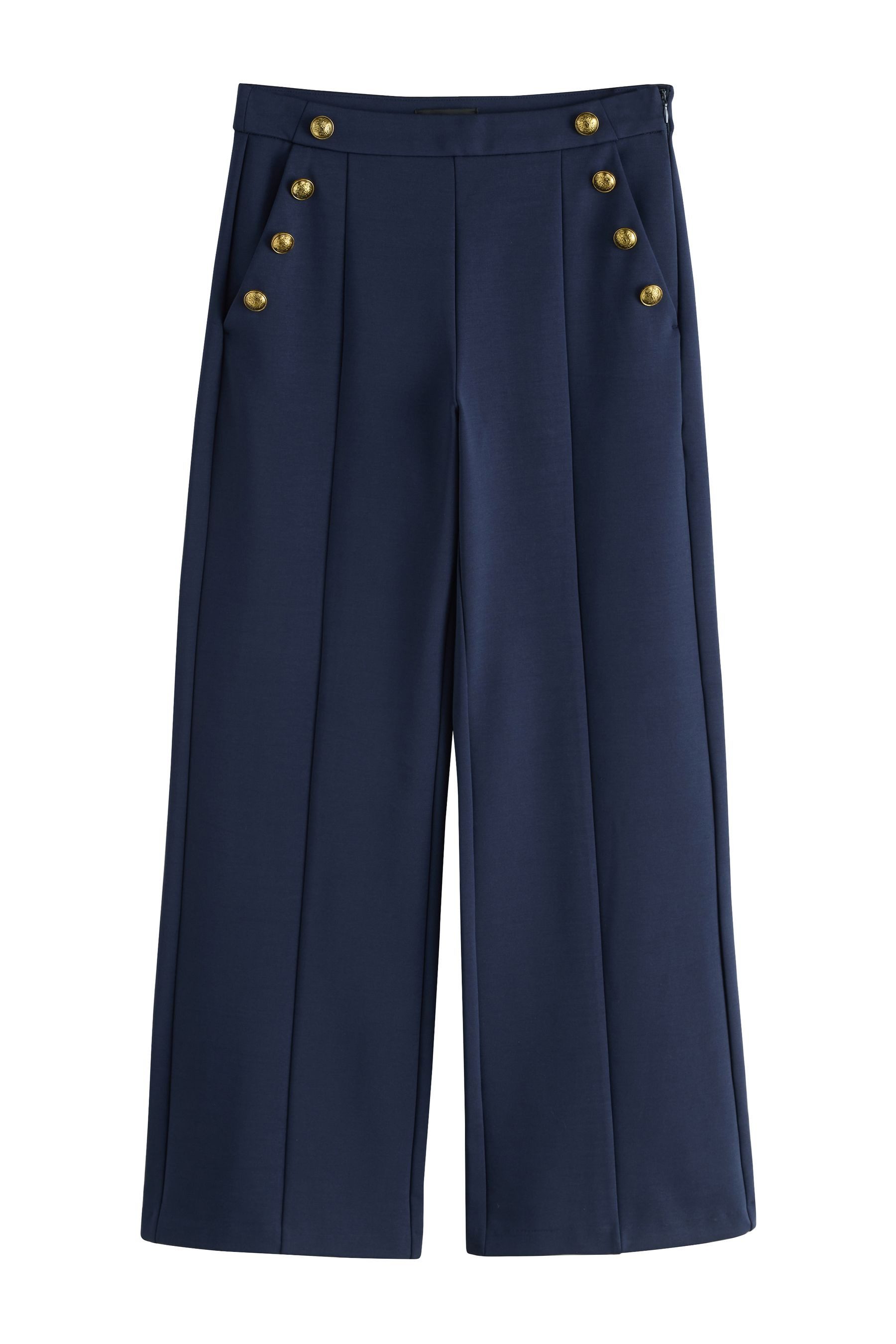 Palazzohose Ponte-Hose mit weitem Bein