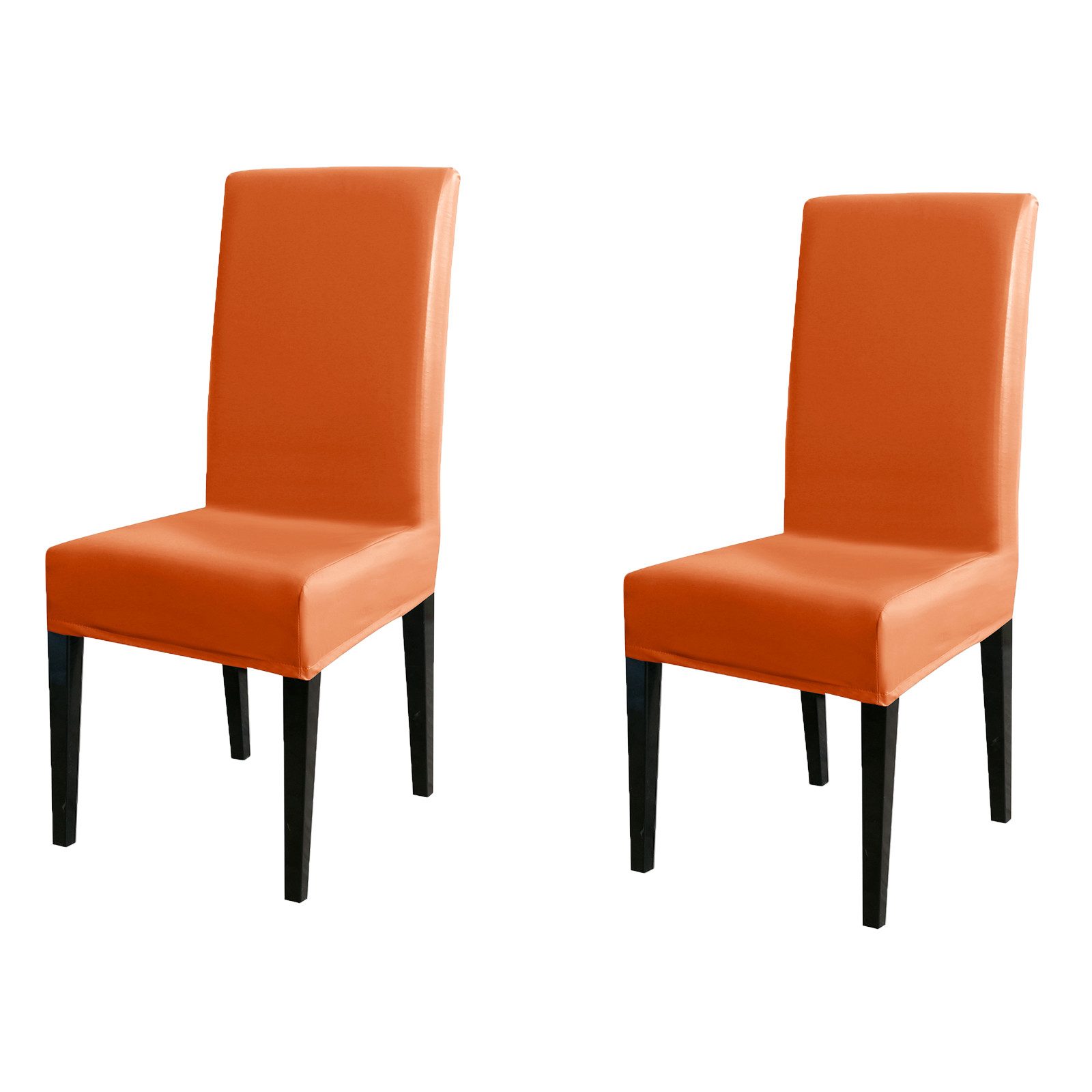 Qelus Stuhlhusse PU Leder Stuhlbezug Strecken Wasserdicht Stuhlüberzüge Solide