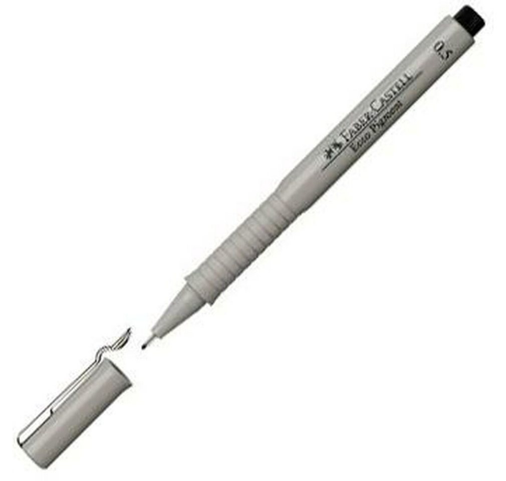 Thumbnail - Faber-Castell Druckkugelschreiber Filzstifte Ecco Pigment 0,5 mm Schwarz 10 Stück