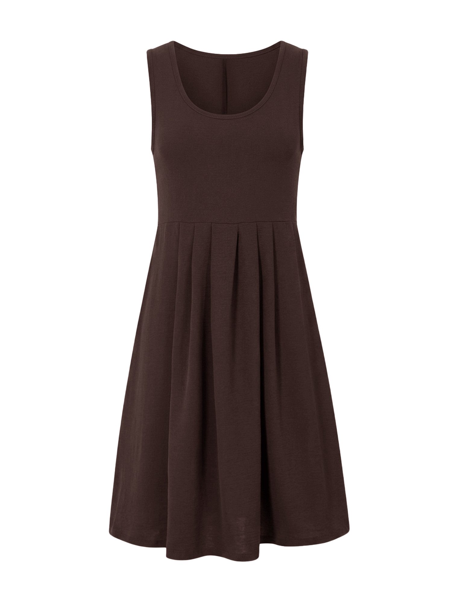 Imily Bela Midikleid Damen ärmelloses Kleid mit hohem Bund (Packung, 1-tlg., 1per-Pack) V-Ausschnitt