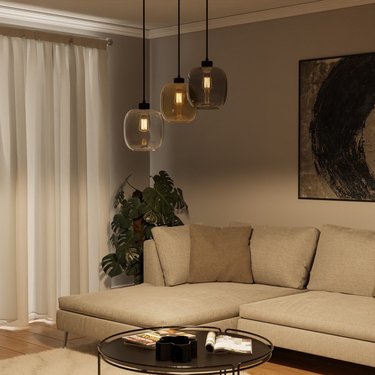 Liadomo Pendelleuchte Magellan, ohne Leuchtmittel, Hängelampe im Skandi-Loo günstig online kaufen