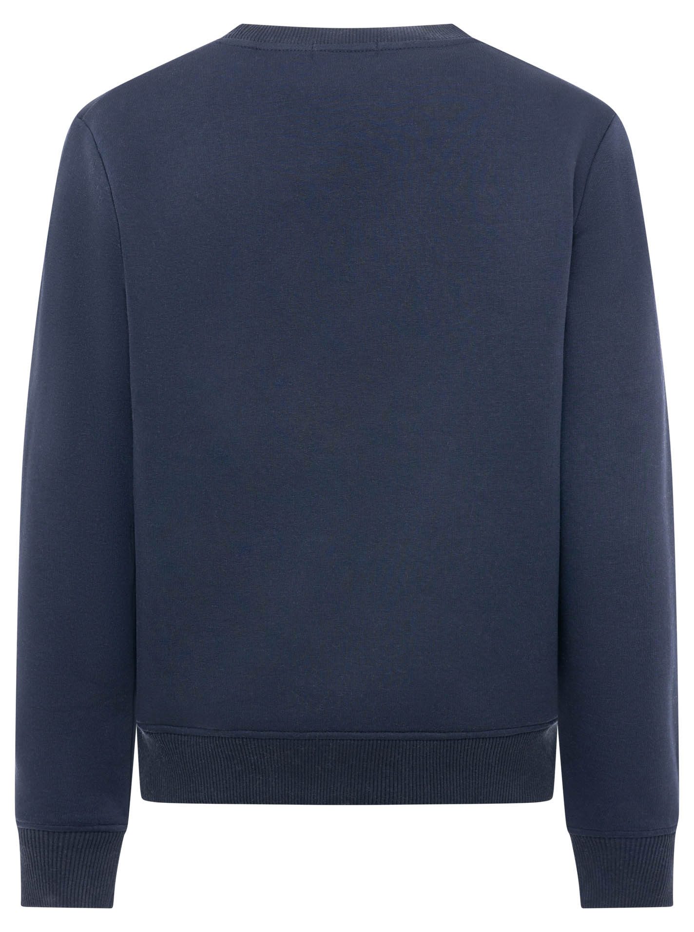 Zwillingsherz Sweatshirt Rundhalsausschnitt, Langarm, Baumwollmischung