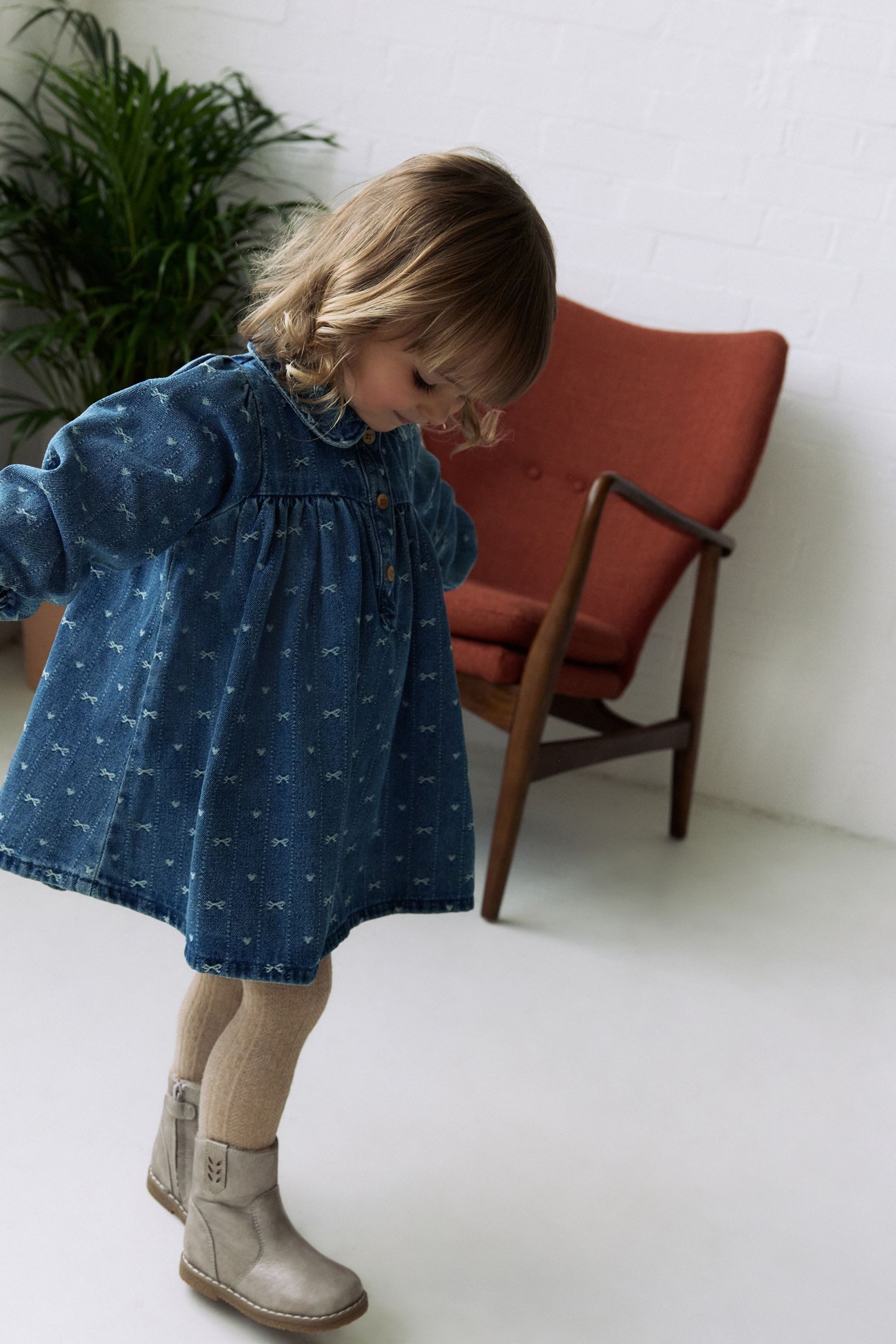 Next Hemdblusenkleid Langarmkleid mit Kragen (1-tlg) günstig online kaufen