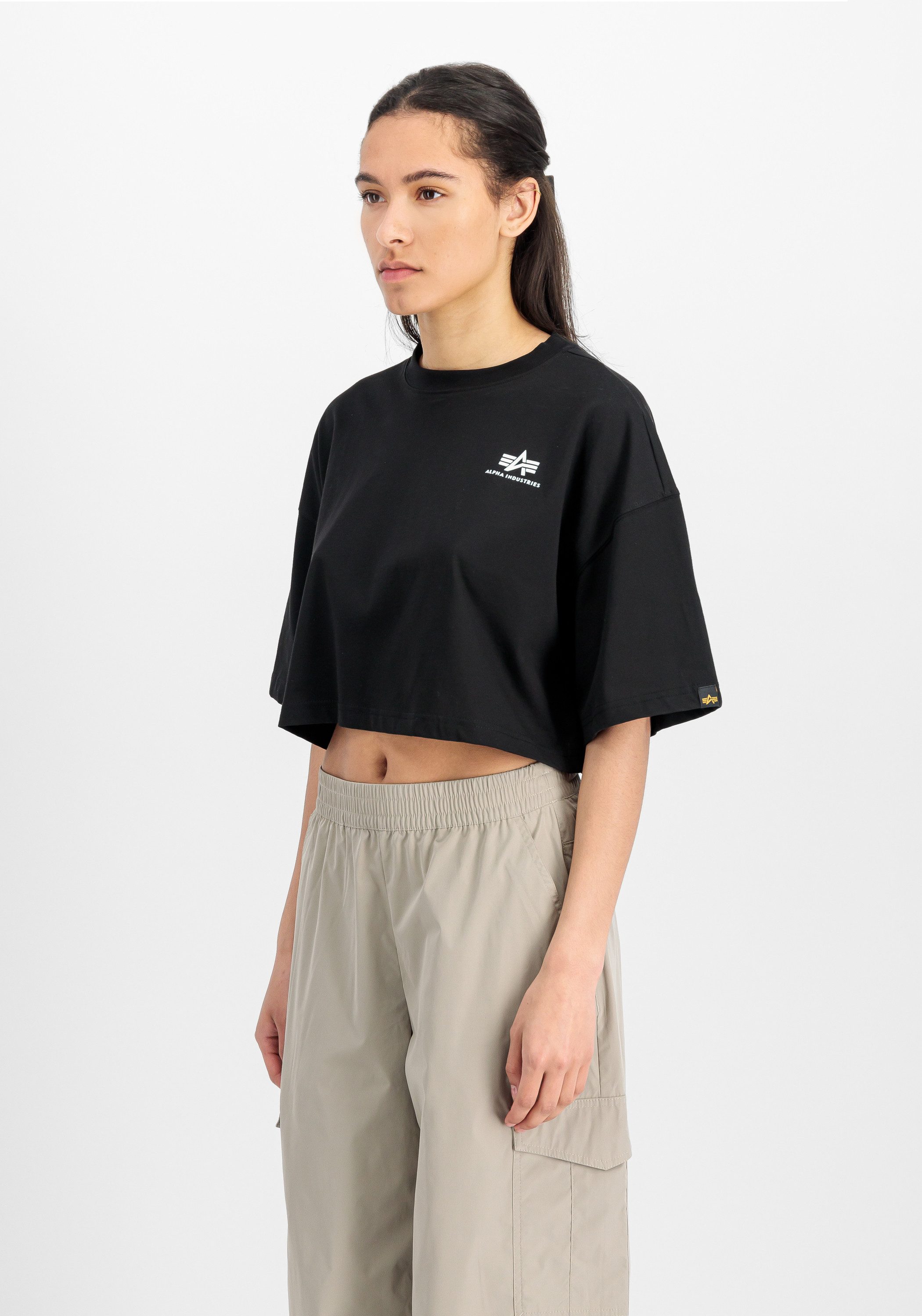 Alpha Industries T-Shirt Basic T-Shirt SL Cropped PP W