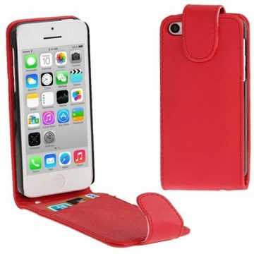 König Design Handyhülle Apple iPhone 5c, Apple iPhone 5c Handyhülle Backcover Rot