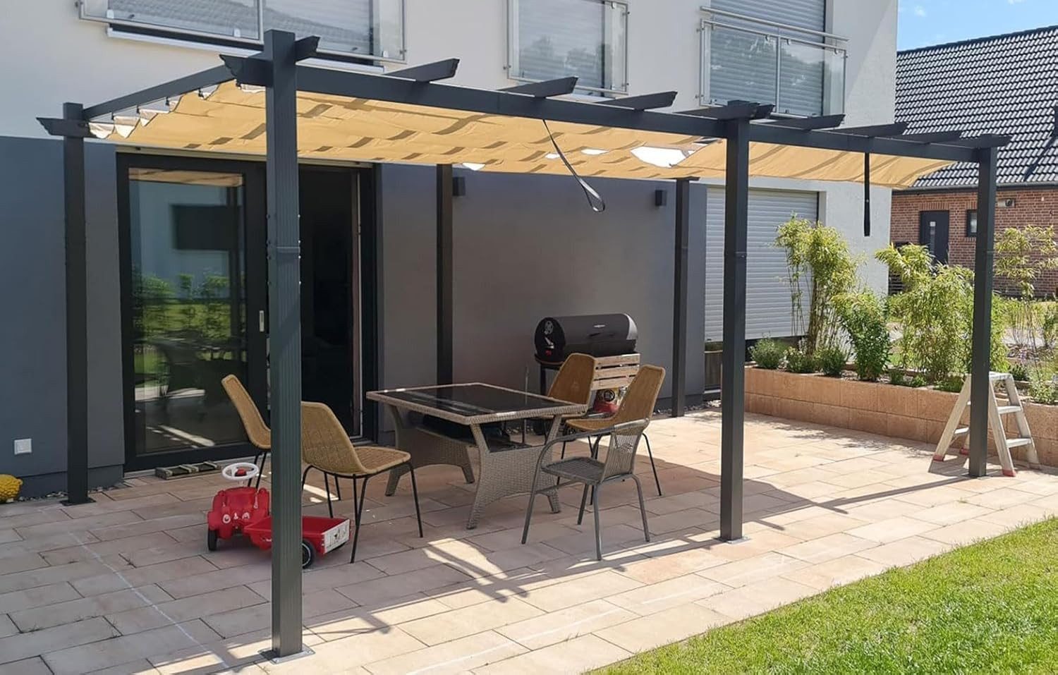 PURPLE LEAF Pergola Aluminium Gartenpavillon 3,65 günstig online kaufen