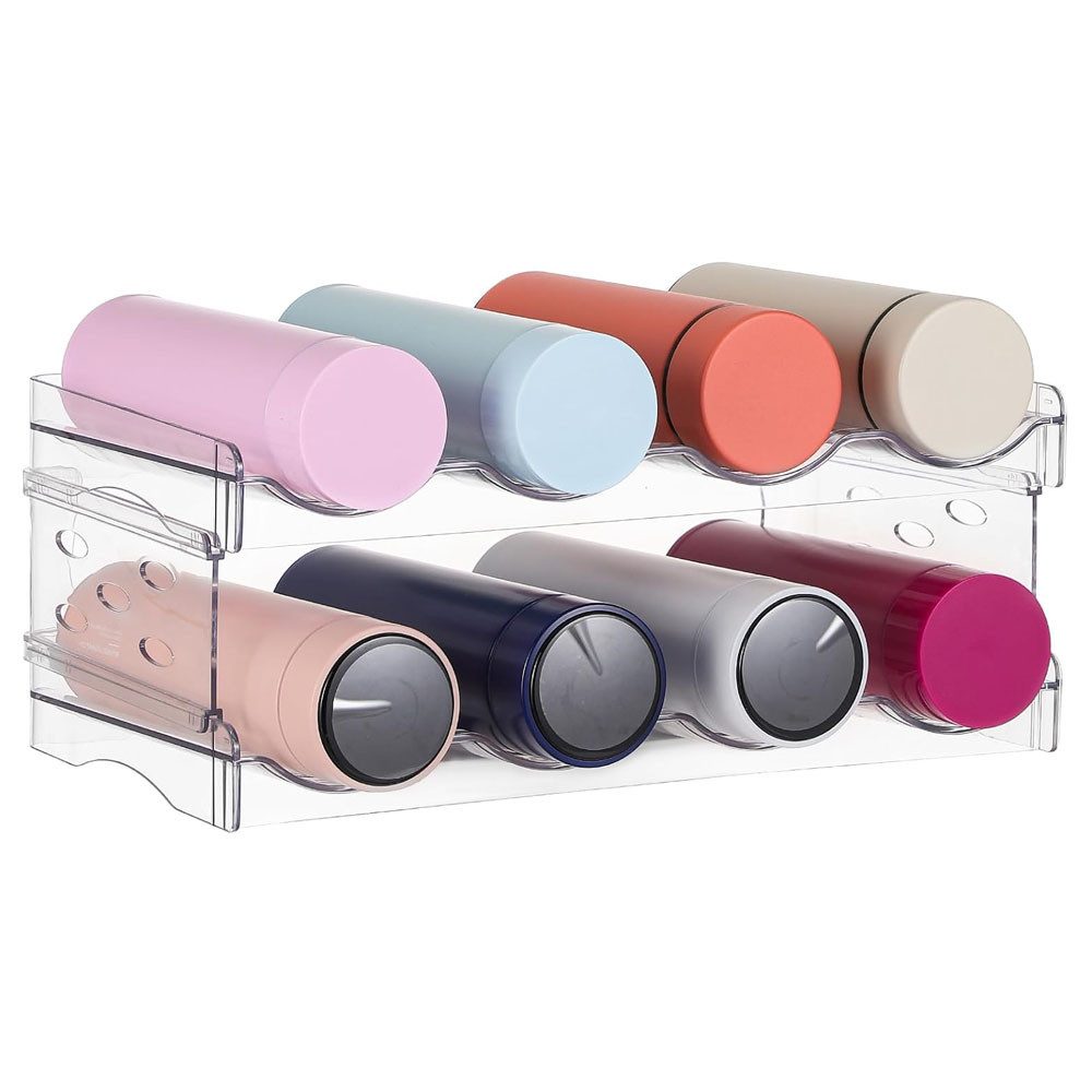 TUWENA Flaschenregal Weinflaschenhalter Kunststoff, Stapelbar Wasserflasche Lagerung Rack