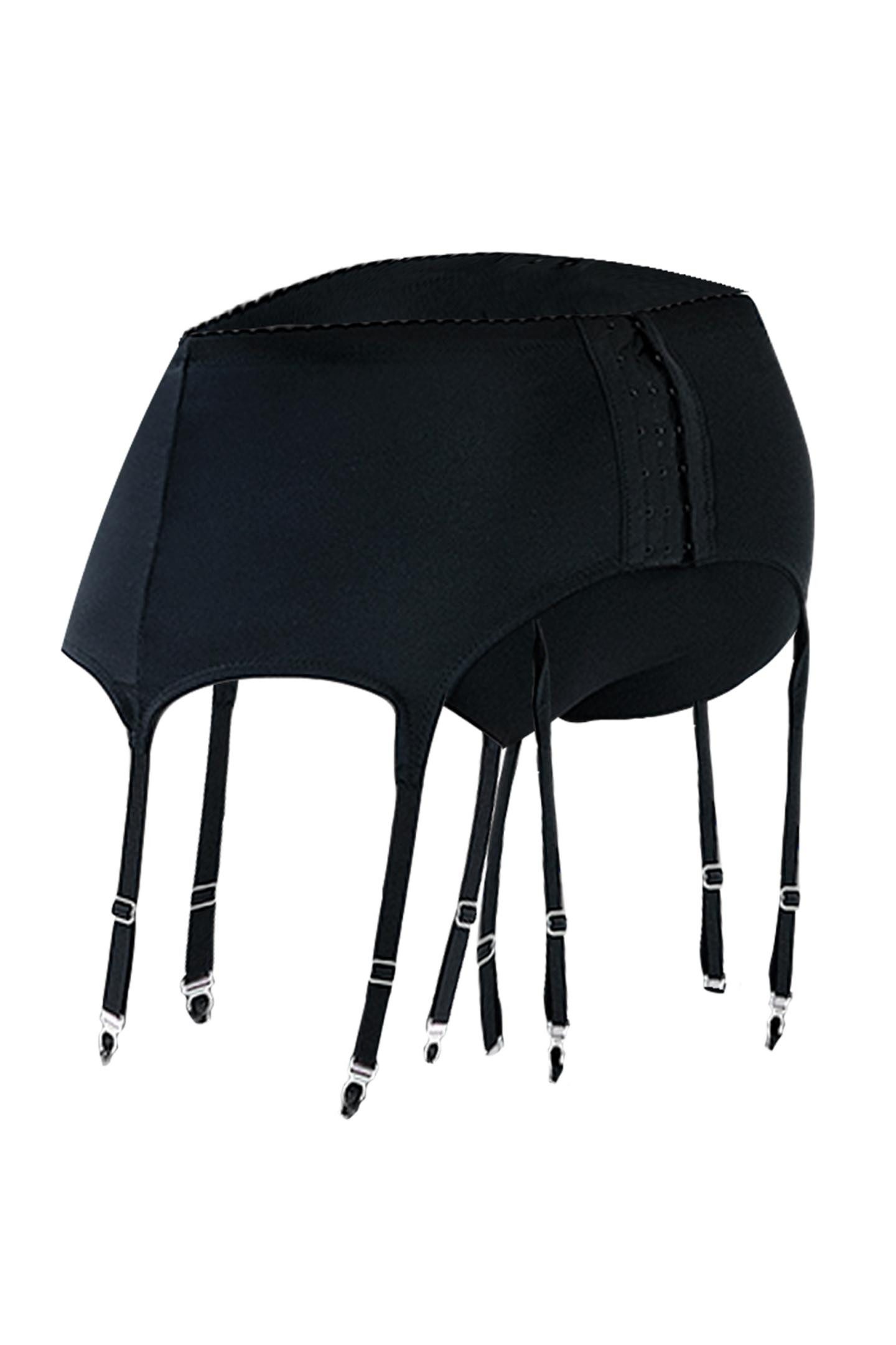 CUT4MEN Strapsgürtel, Strumpfhaltergürtel in schwarz - XL