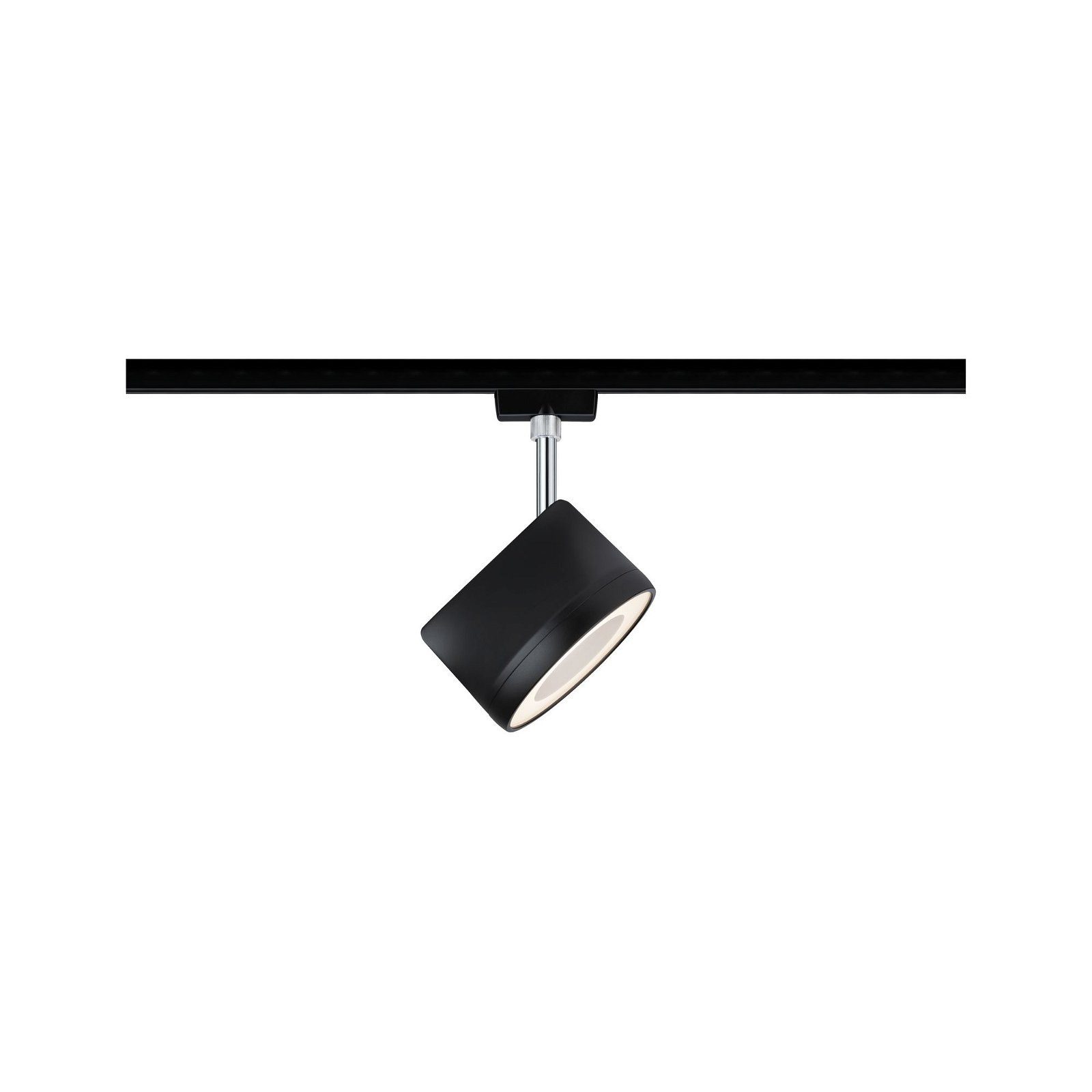 Paulmann Schienensystem-Leuchten URail Schienenspot Arena 800lm 14W 2700K 230V Schwarz matt, Chrom, LED fest integriert, Warmweiß, Einzelspot, dimmbar
