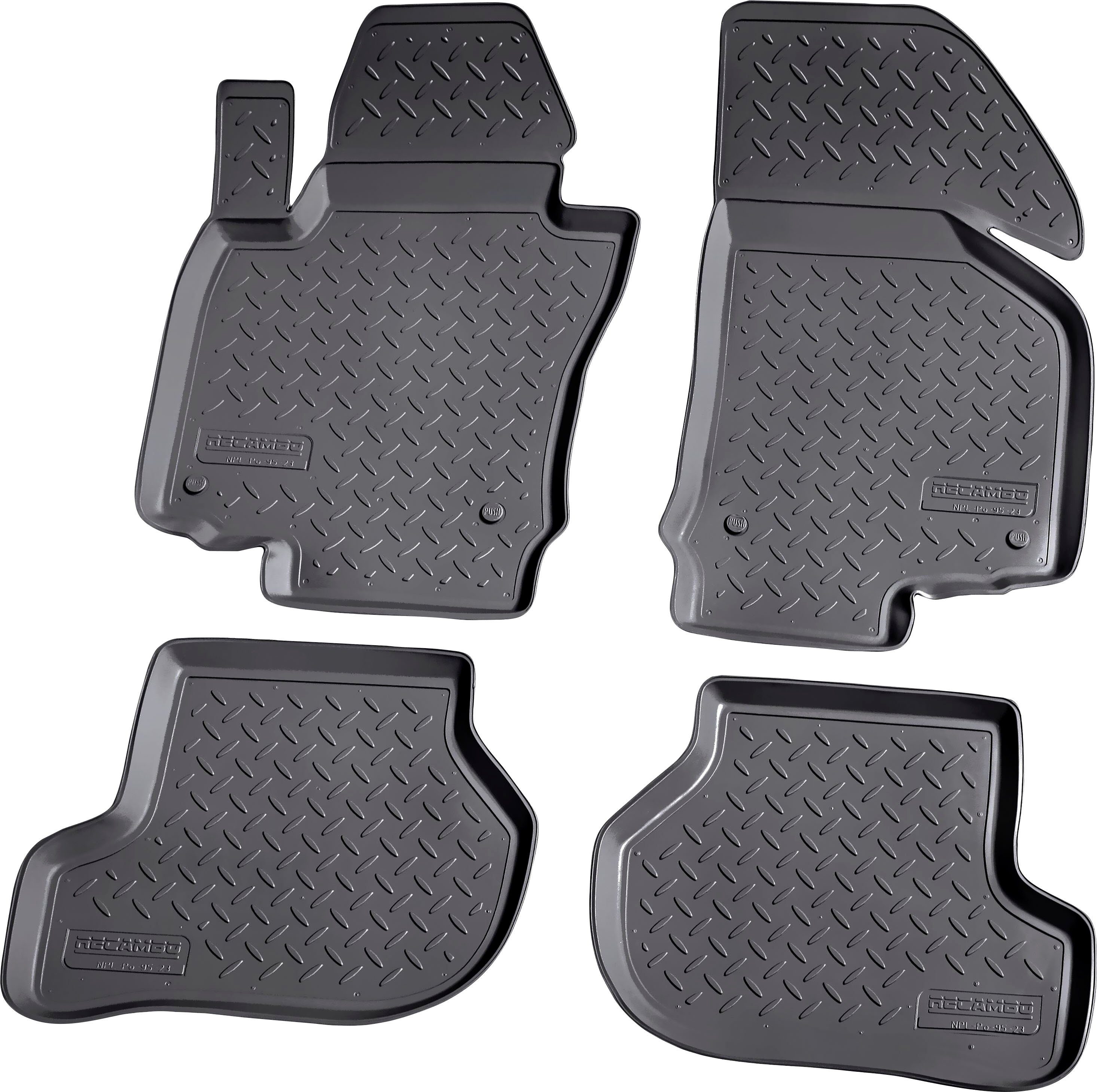 3D Gummi Fußmatten kompatibel für SEAT Altea / Altea XL