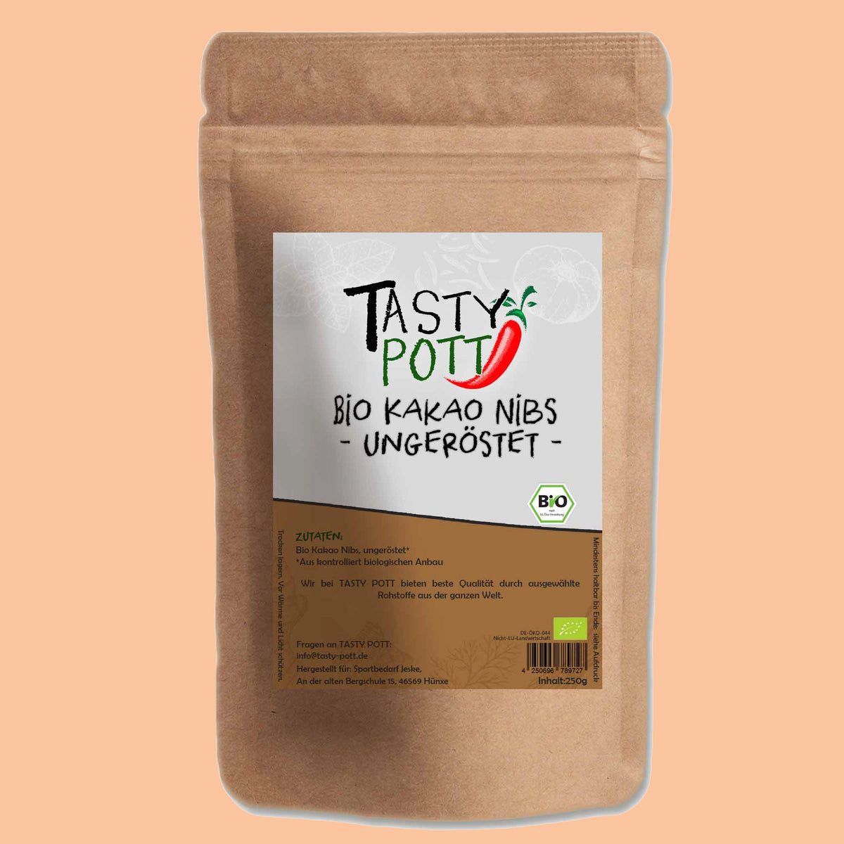 Tasty Schokolade Tasty Pott Bio Kakaonibs