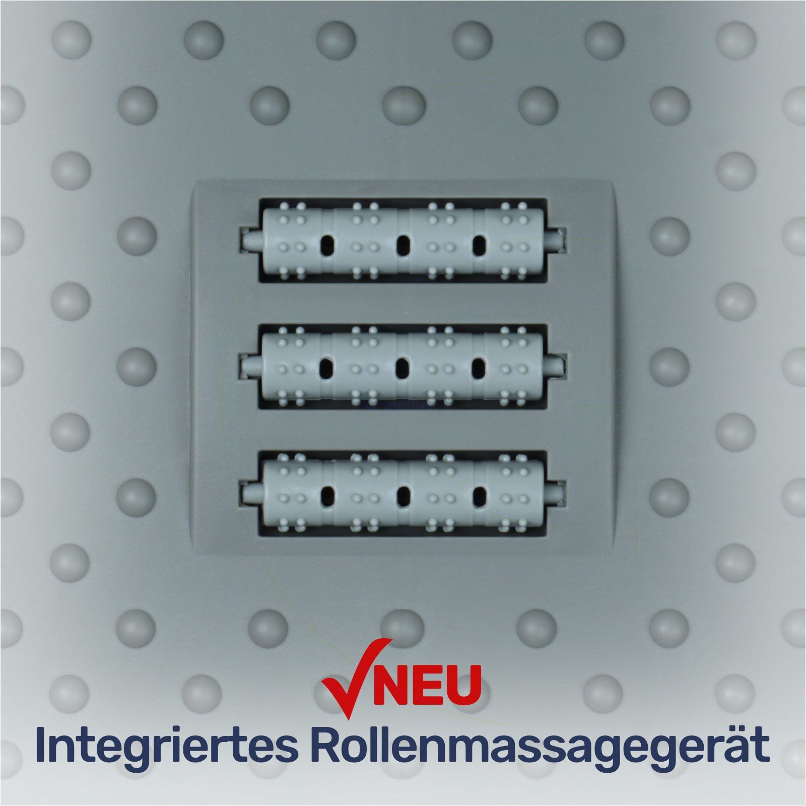 Gravidus Fußhocker Ergonomische Fußablage mit Rollenmassage – Bild 4 von 5